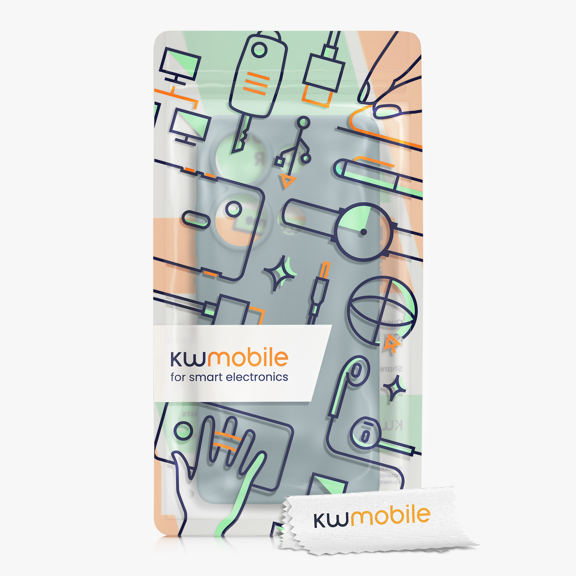 Kryt Xiaomi Redmi Note 13 Pro 4G silikonový TPU arktická noc kwmobile