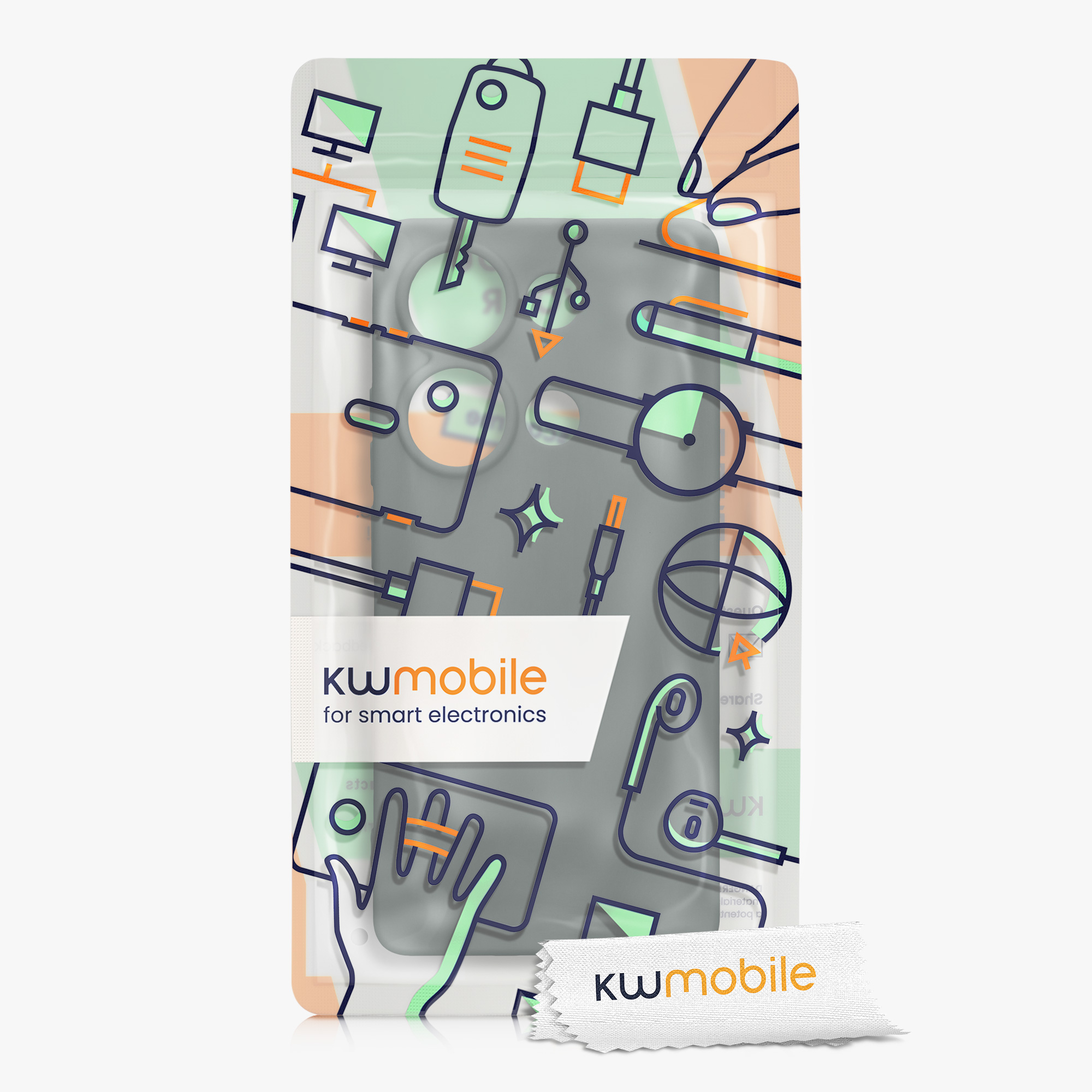 Kryt Xiaomi Redmi Note 13 Pro 4G silikonový TPU lesní zelená kwmobile