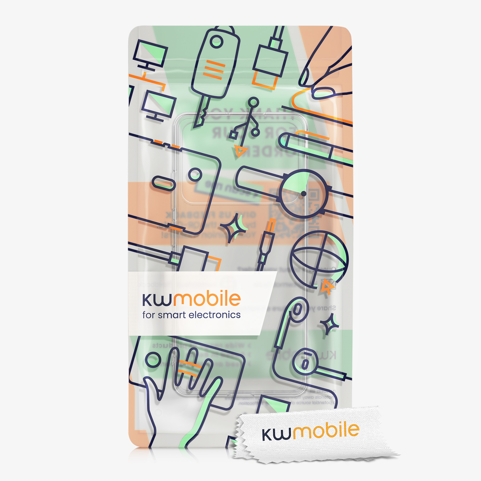 Kryt Xiaomi Poco X6 Pro 5G silikonový TPU průhledná kwmobile