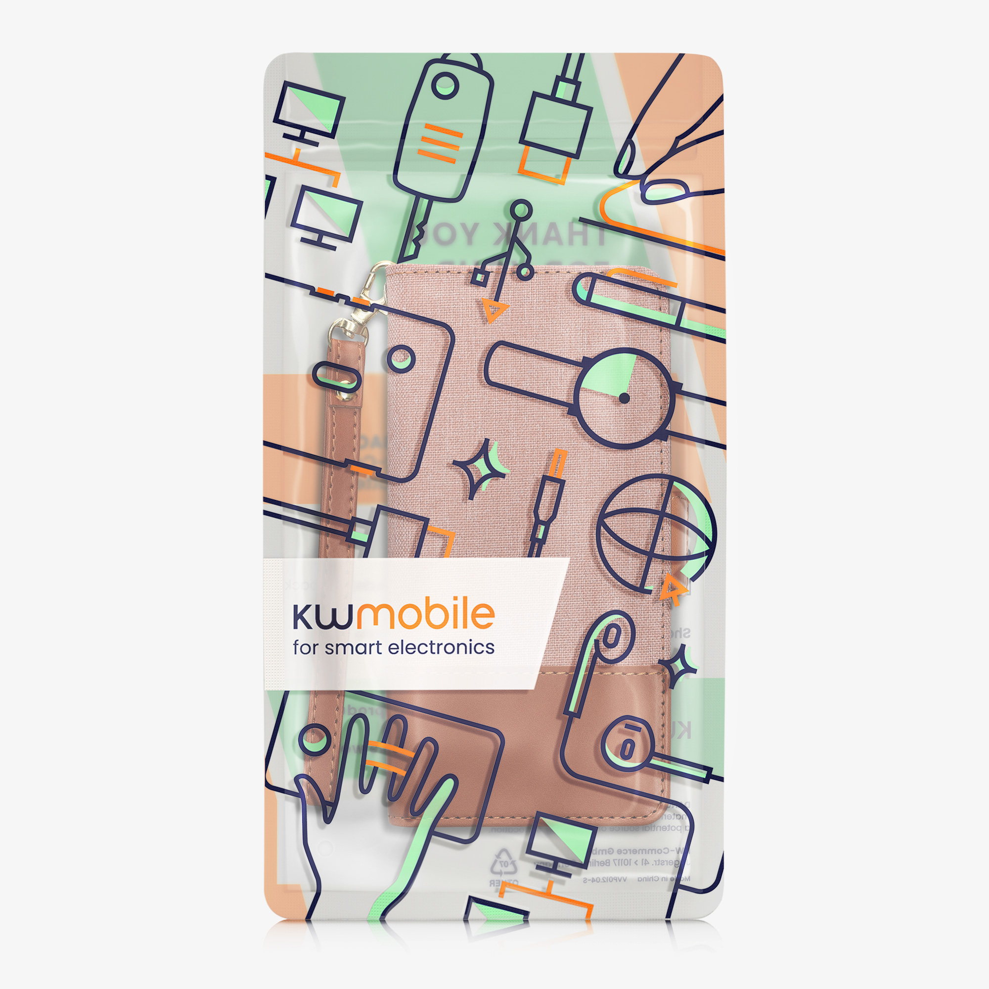Zadní kryt kwmobile pro Google Pixel 4a - dusty růžová / brown