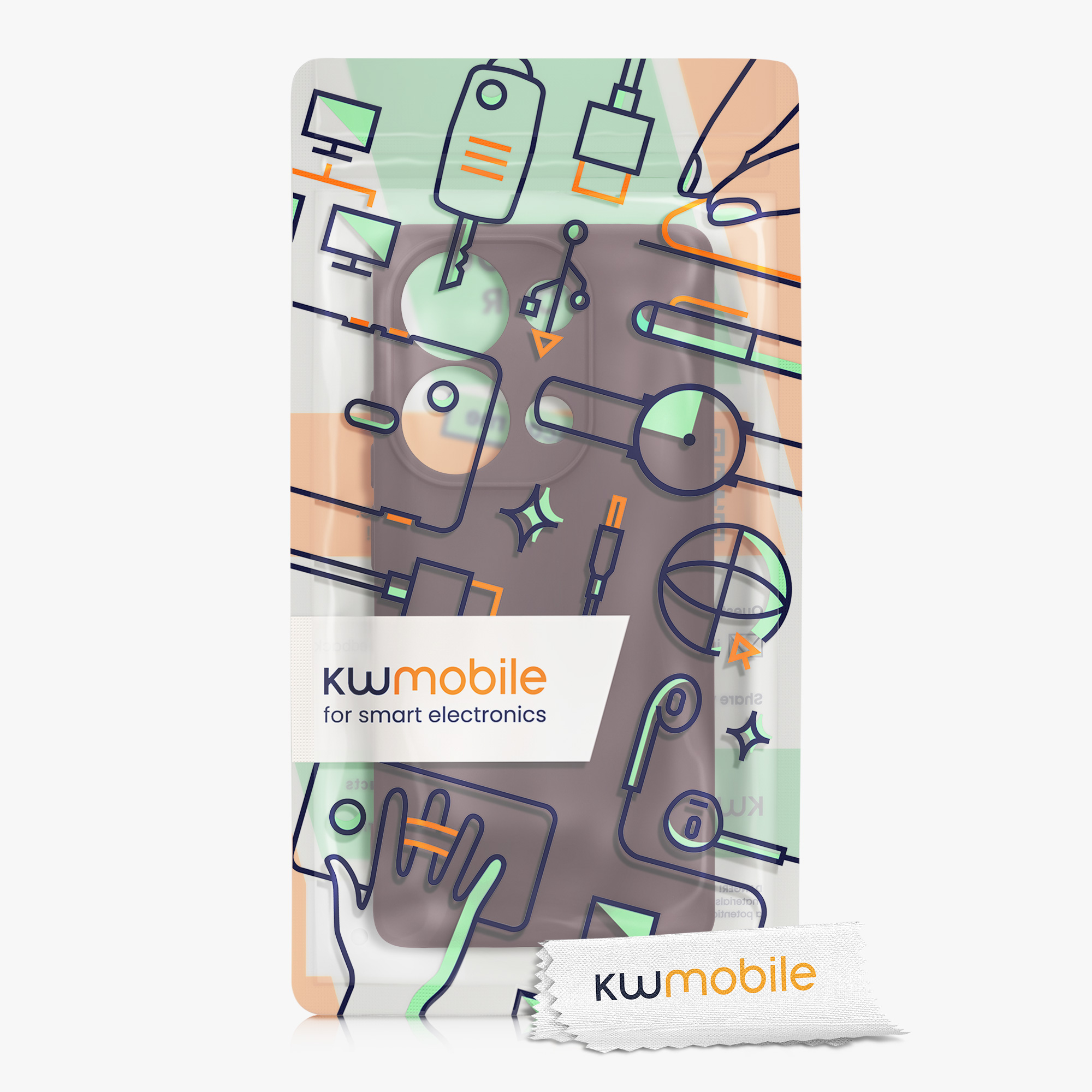 Kryt Xiaomi Redmi Note 13 Pro 4G silikonový TPU červená kwmobile