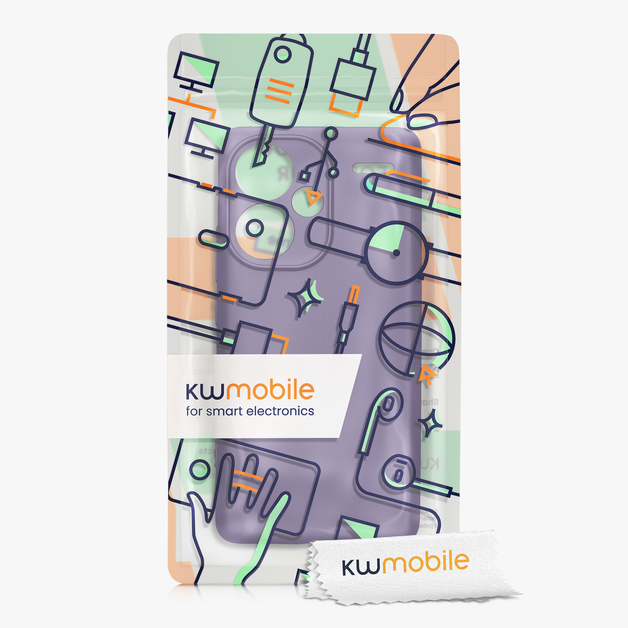 Kryt Xiaomi Redmi Note 13 Pro+ 5G metalický TPU modrá kwmobile