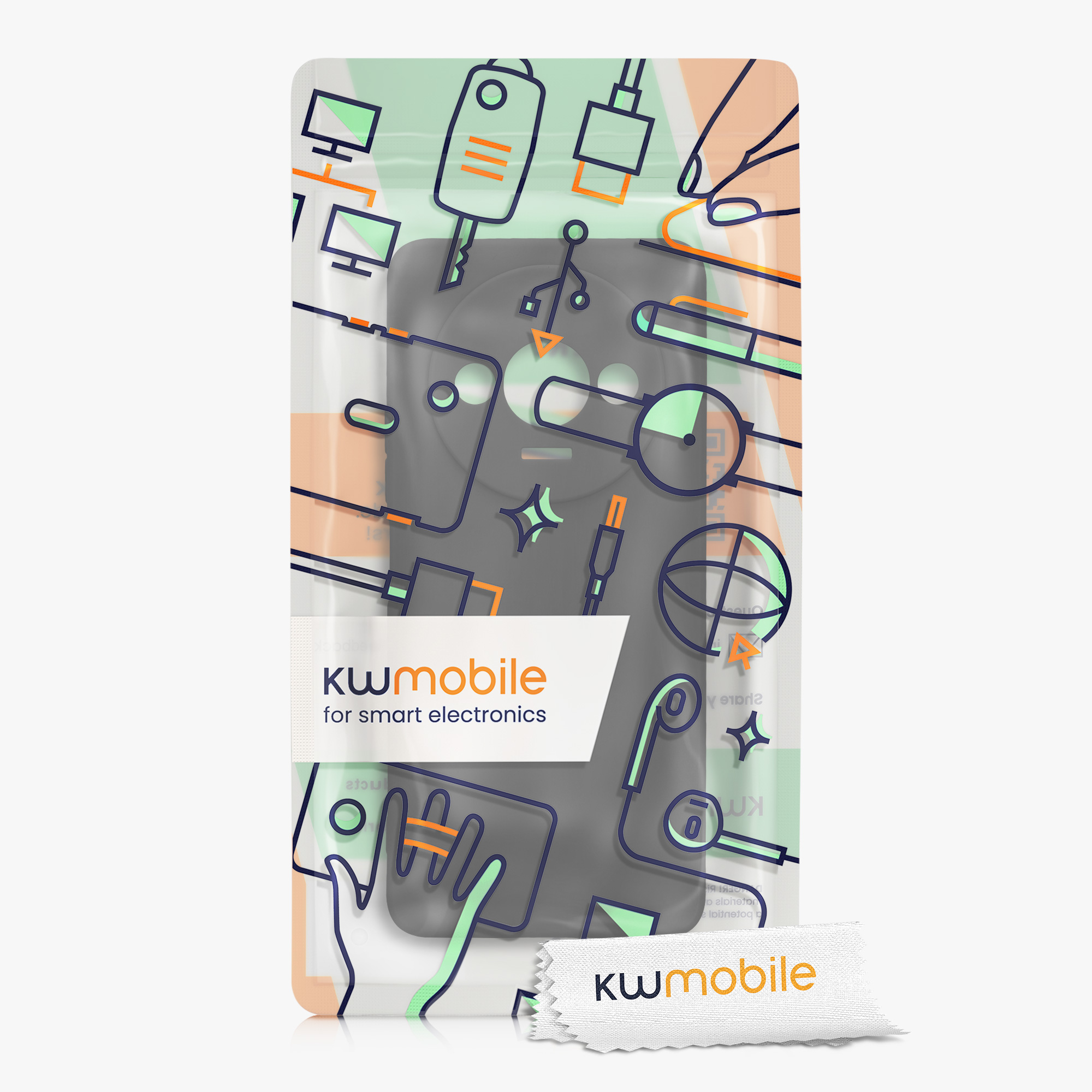 Kryt Xiaomi Redmi A3 silikonový TPU černá kwmobile