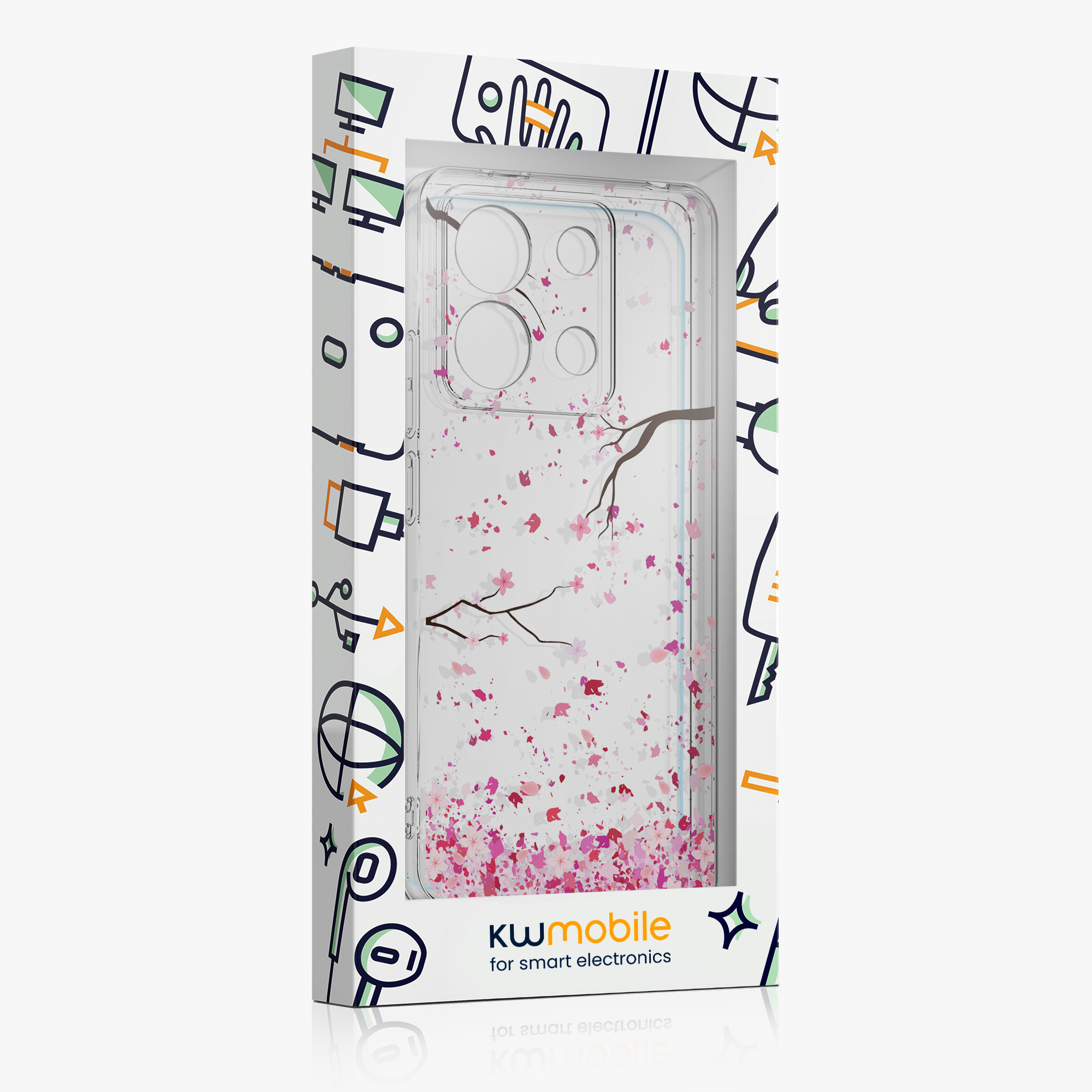 Průhledný kryt Xiaomi Redmi Note 13 Pro 5G sada ochranné sklo kwmobile