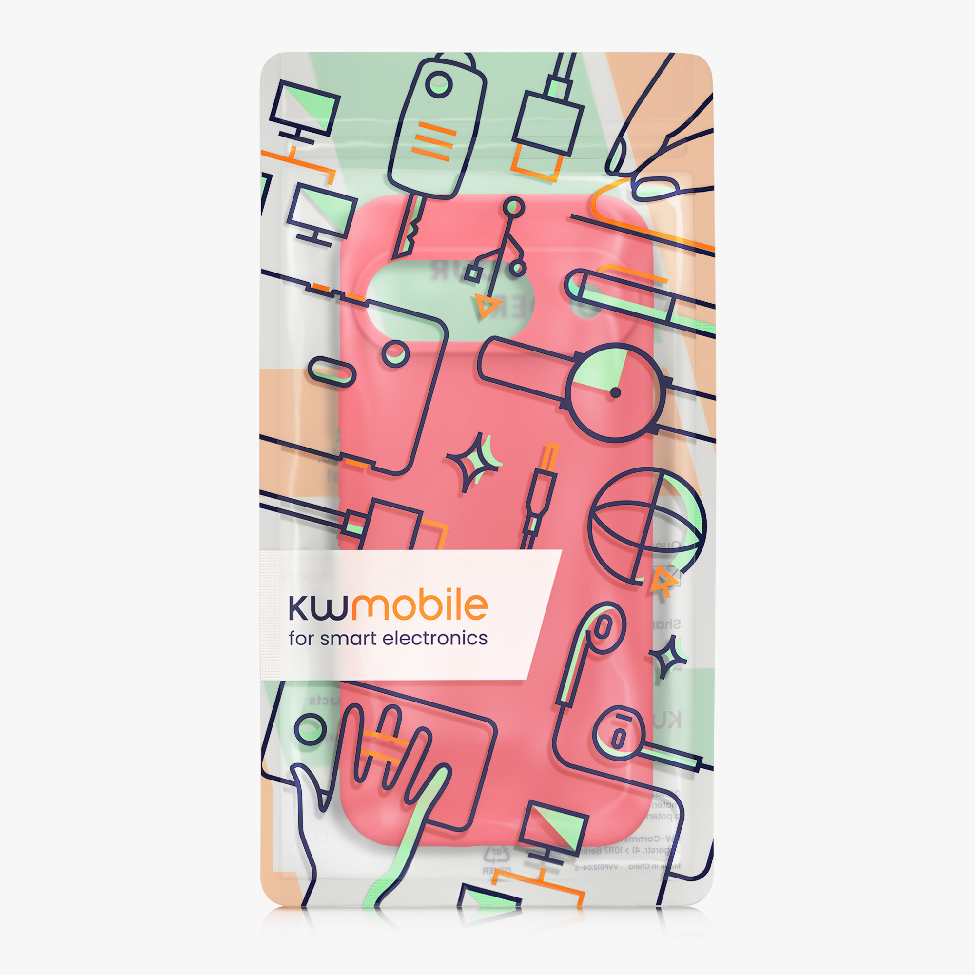 Kryt na mobil kwmobile pro Google Pixel 9 - růžová