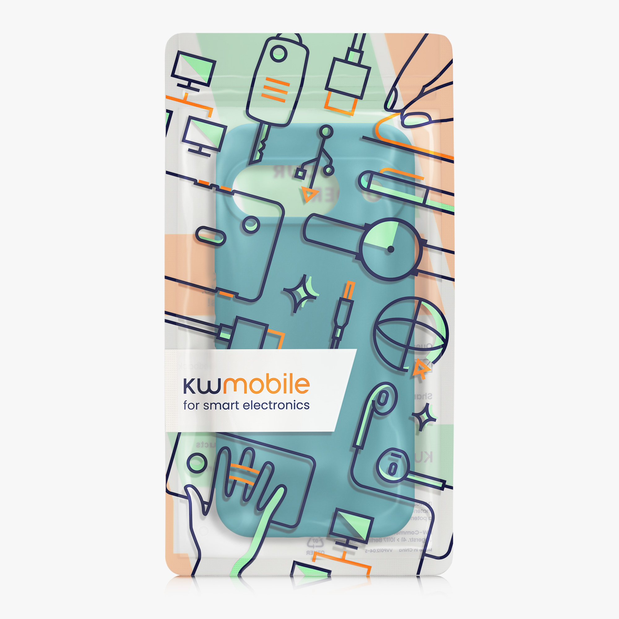 Kryt na mobil kwmobile pro Google Pixel 9 - matná tyrkysová