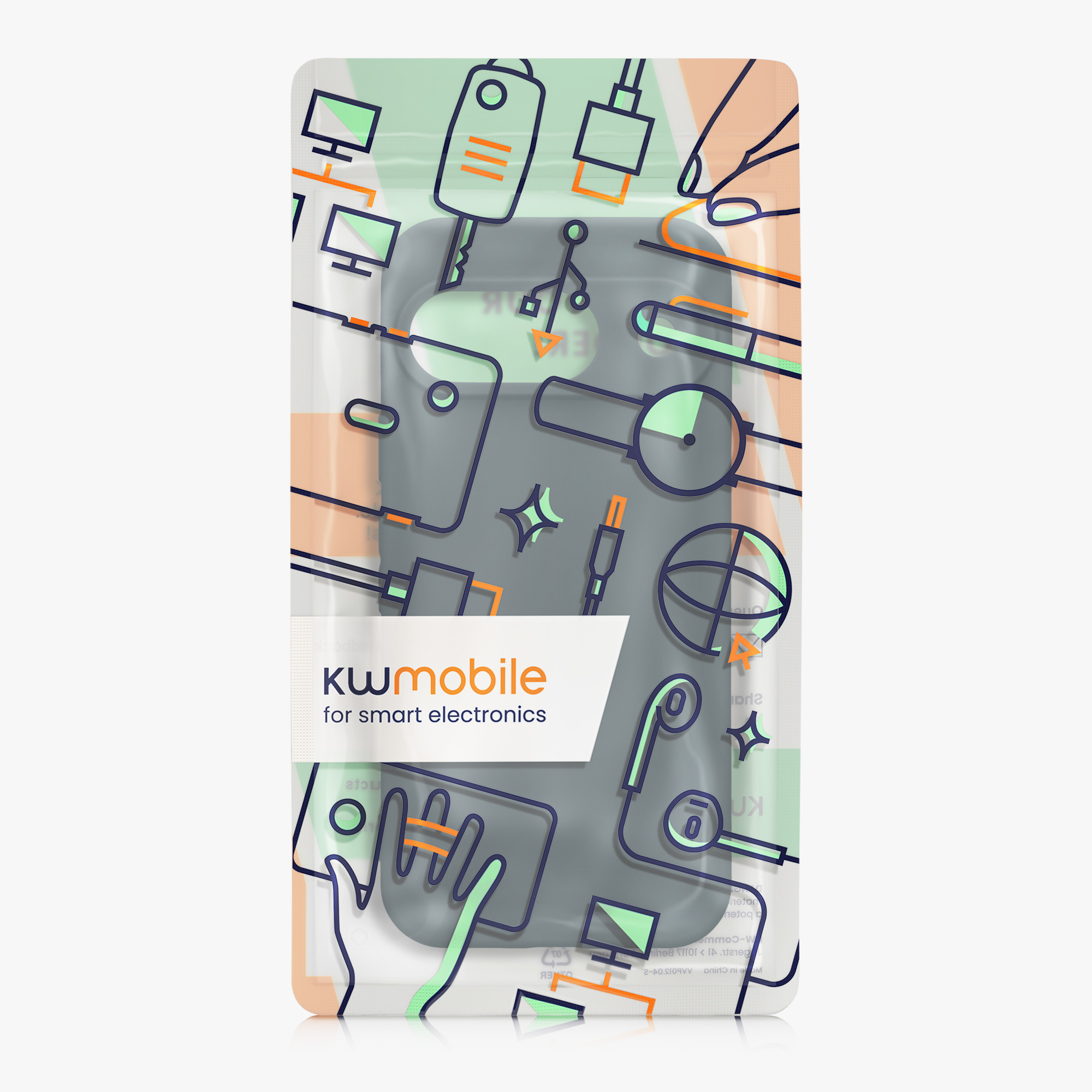 Kryt na mobil kwmobile pro Google Pixel 9 - tmavě břidlicová