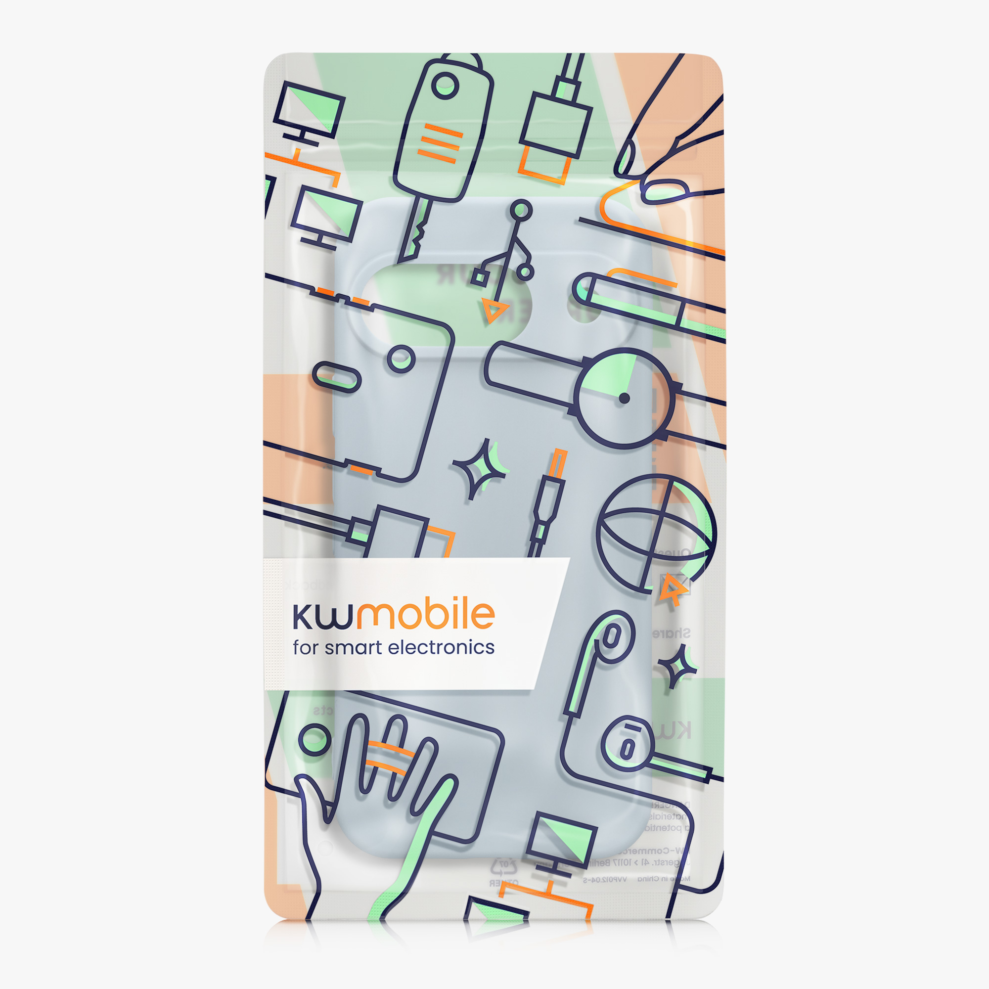 Kryt na mobil kwmobile pro Google Pixel 9 - matná světle modrá