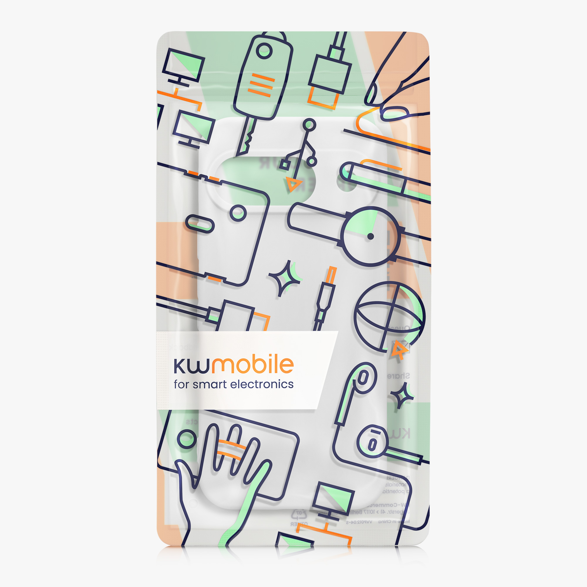 Kryt na mobil kwmobile pro Google Pixel 9 - matná bílá