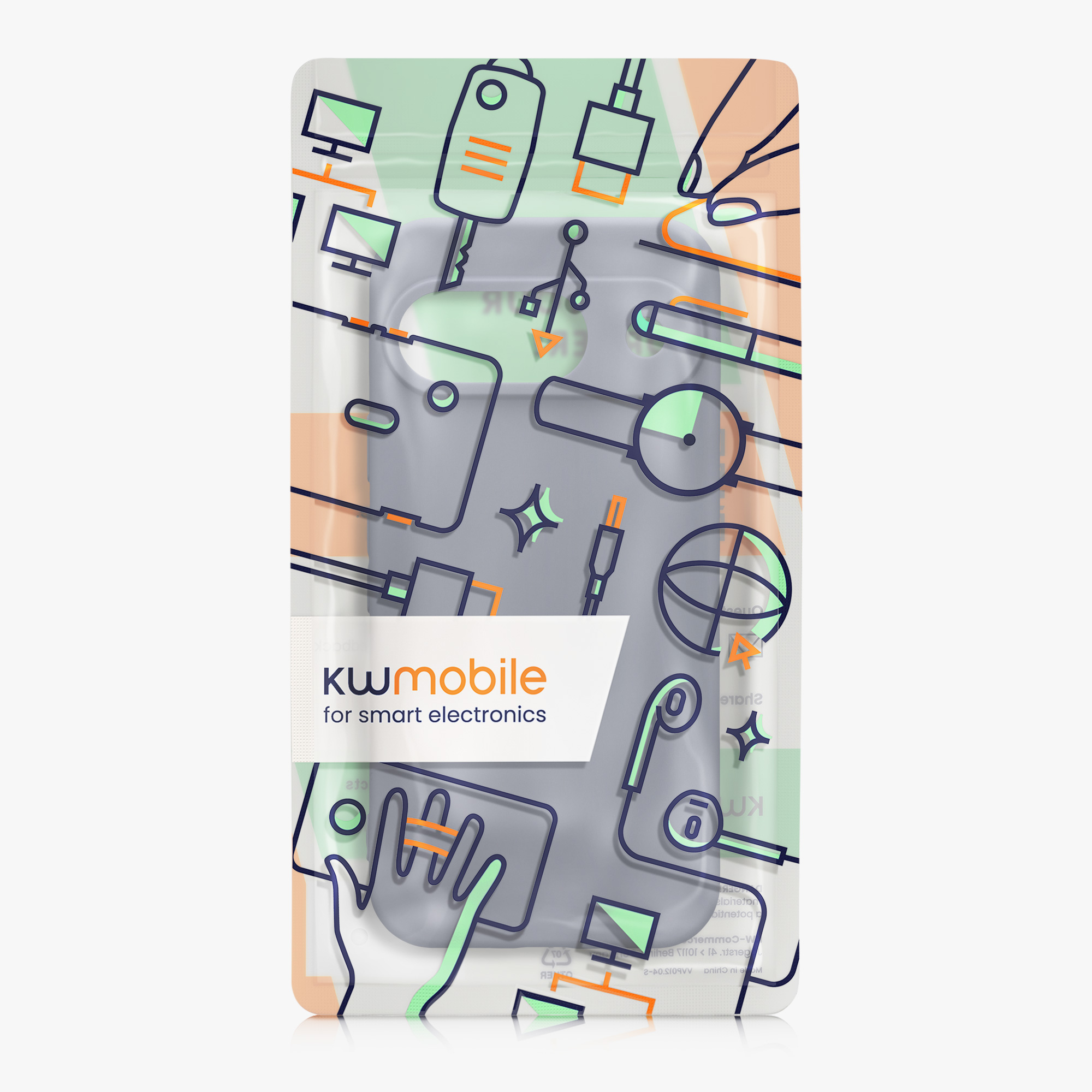 Kryt na mobil kwmobile pro Google Pixel 9 - šedá