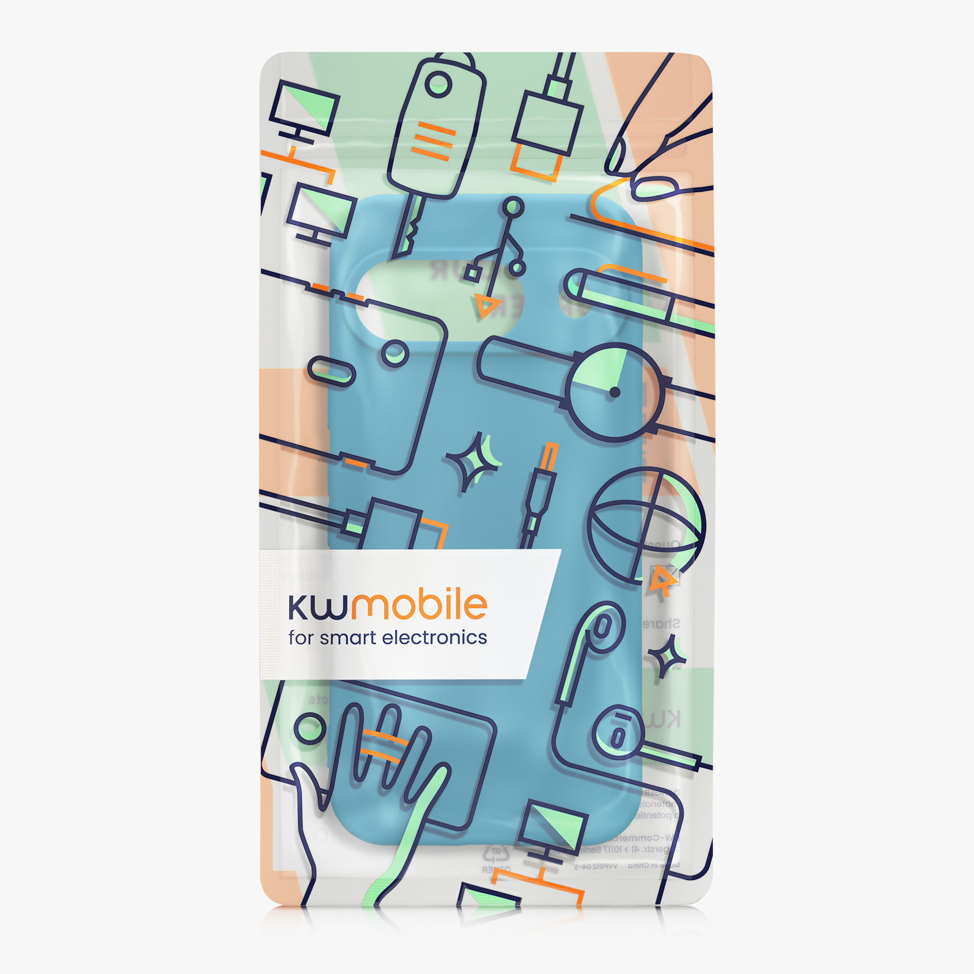 Kryt na mobil kwmobile pro Google Pixel 9 - modrá