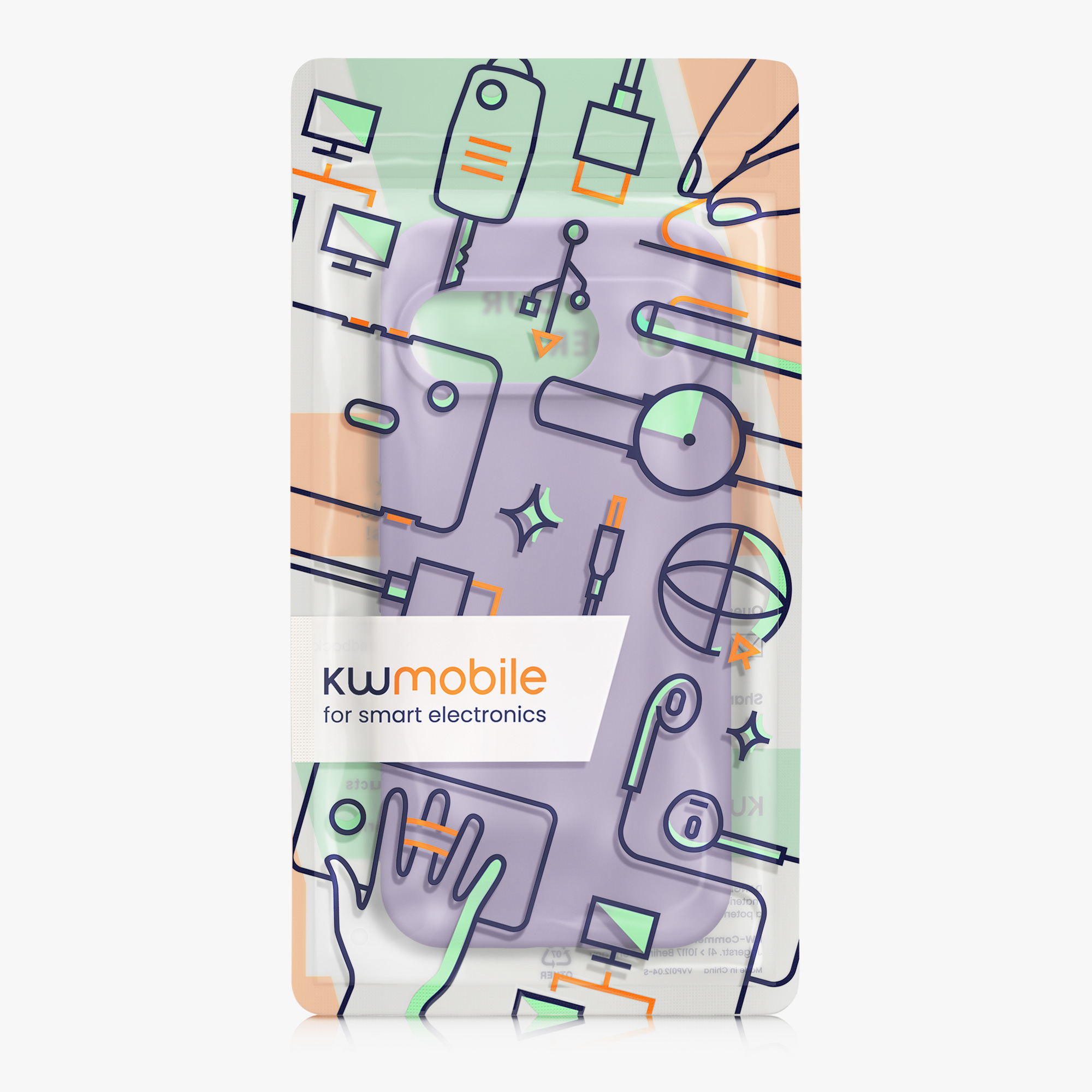 Kryt na mobil kwmobile pro Google Pixel 9 - fialová