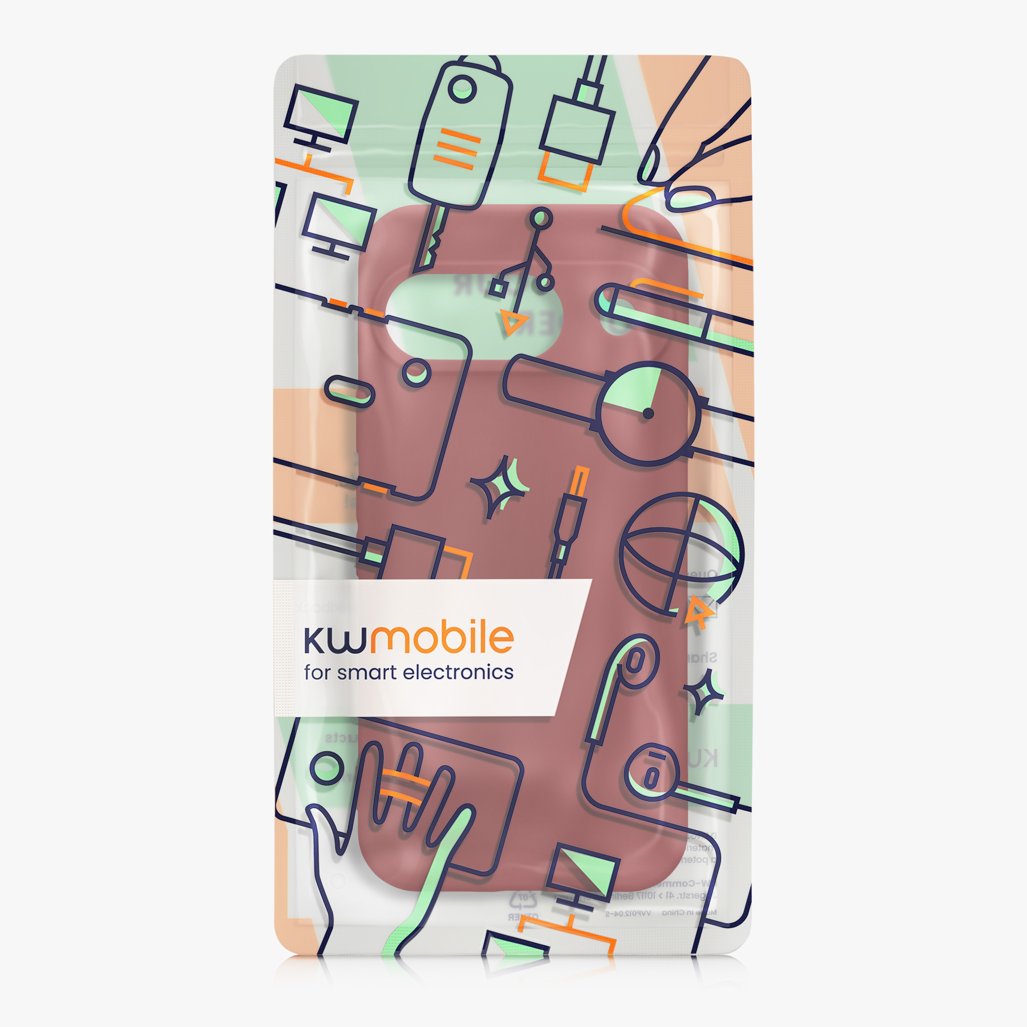 Kryt na mobil kwmobile pro Google Pixel 9 - červená