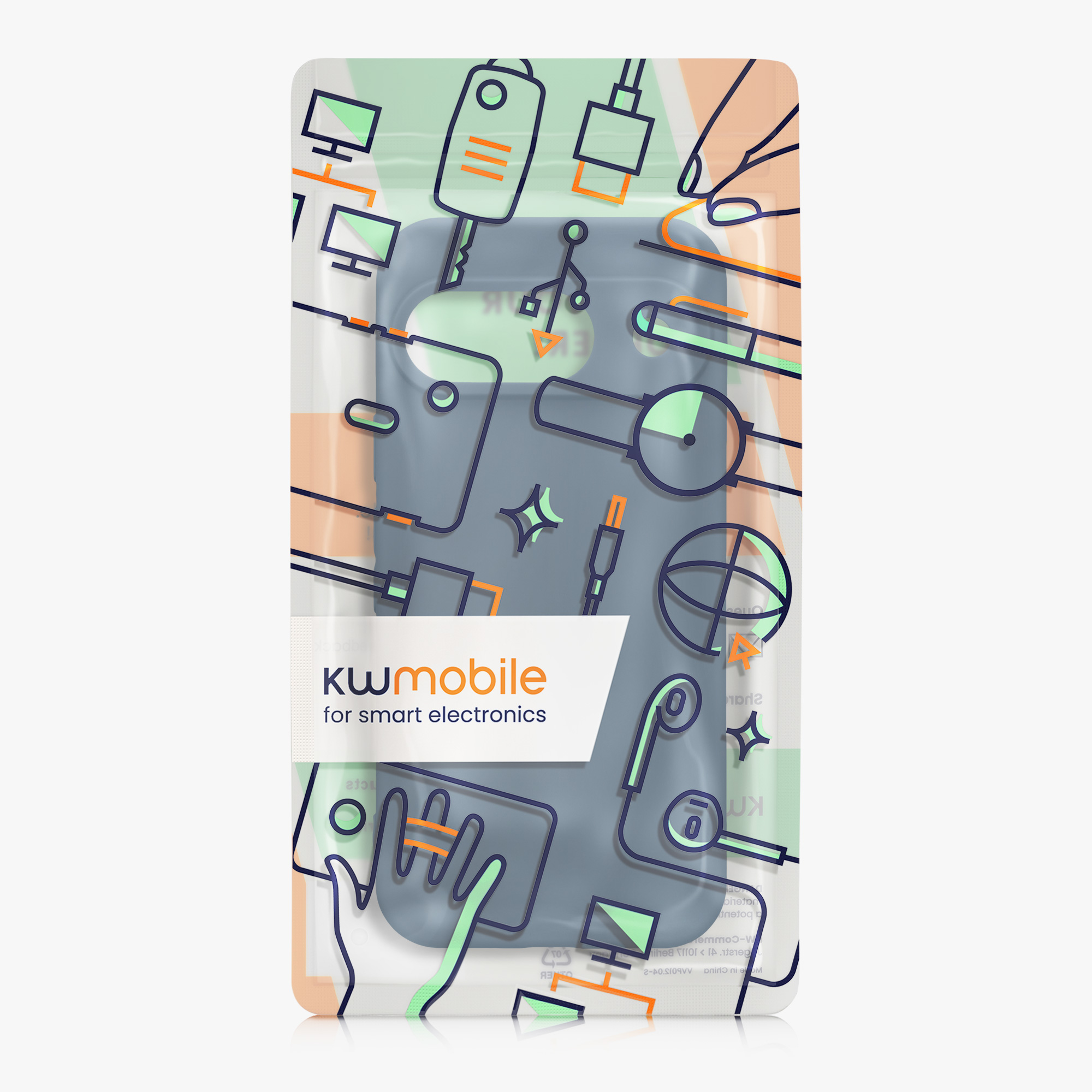 Kryt na mobil kwmobile pro Google Pixel 9 - námořnická modrá
