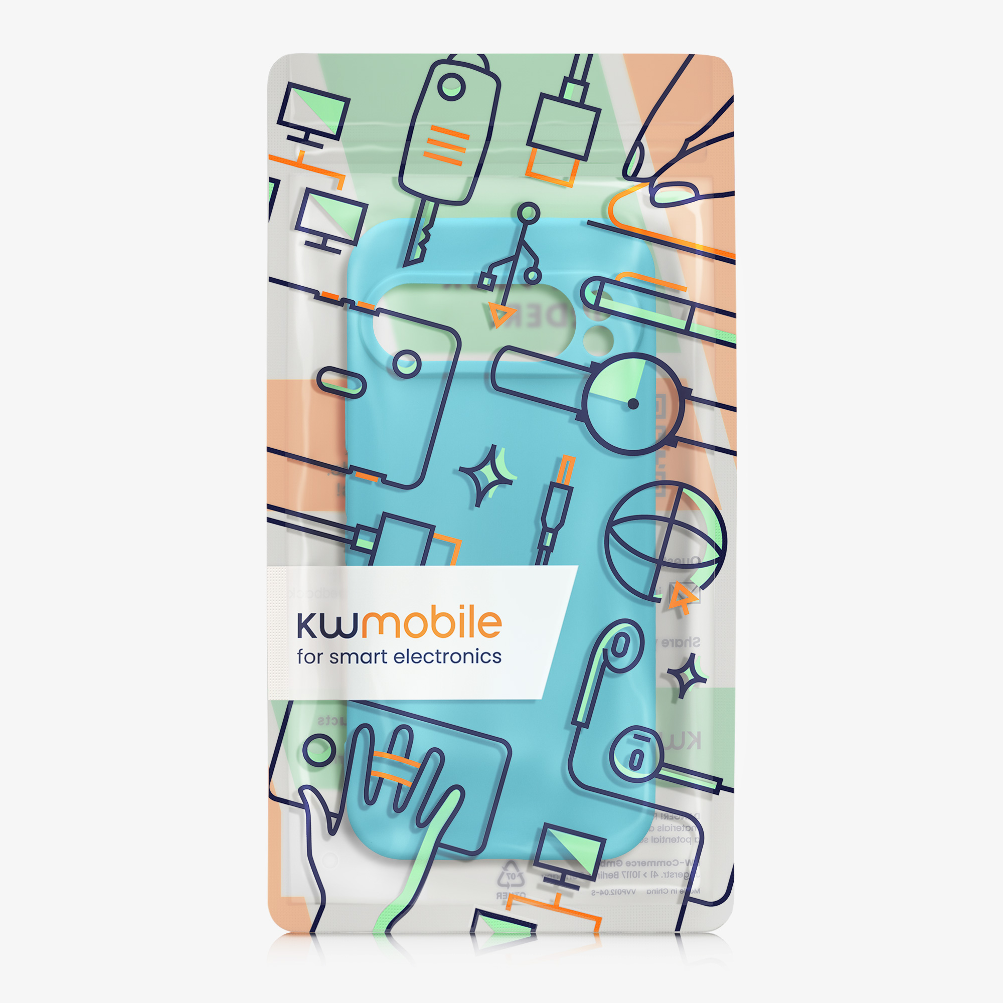 Kryt na mobil kwmobile pro Google Pixel 9 Pro / Google Pixel 9 - Cool Glacier