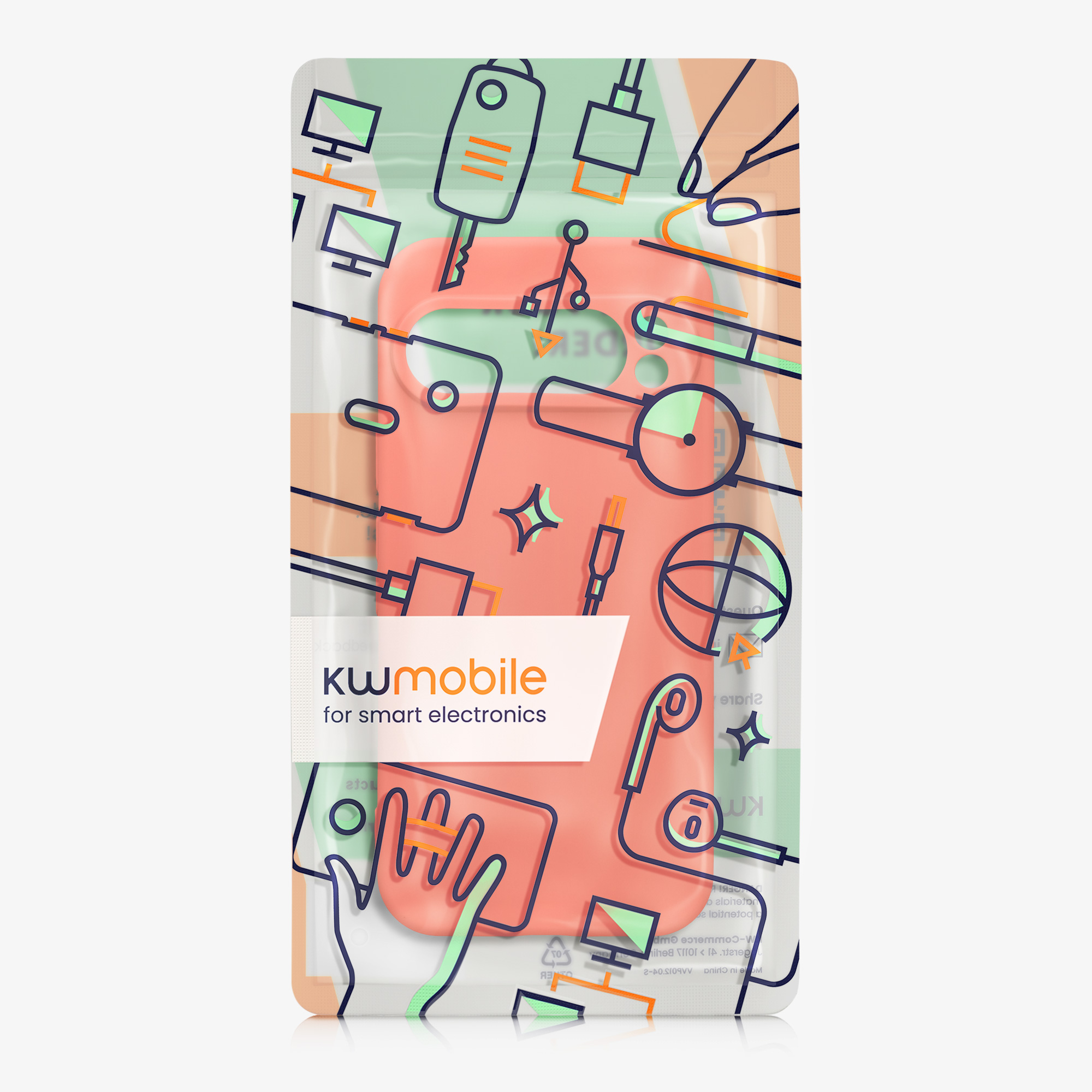 Kryt na mobil kwmobile pro Google Pixel 9 Pro / Google Pixel 9 - Vivid Coral