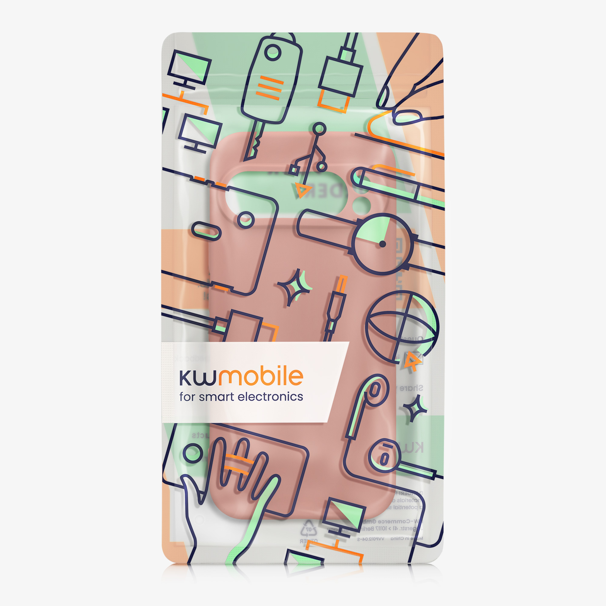 Kryt na mobil kwmobile pro Google Pixel 9 Pro / Google Pixel 9 - Winter Rose