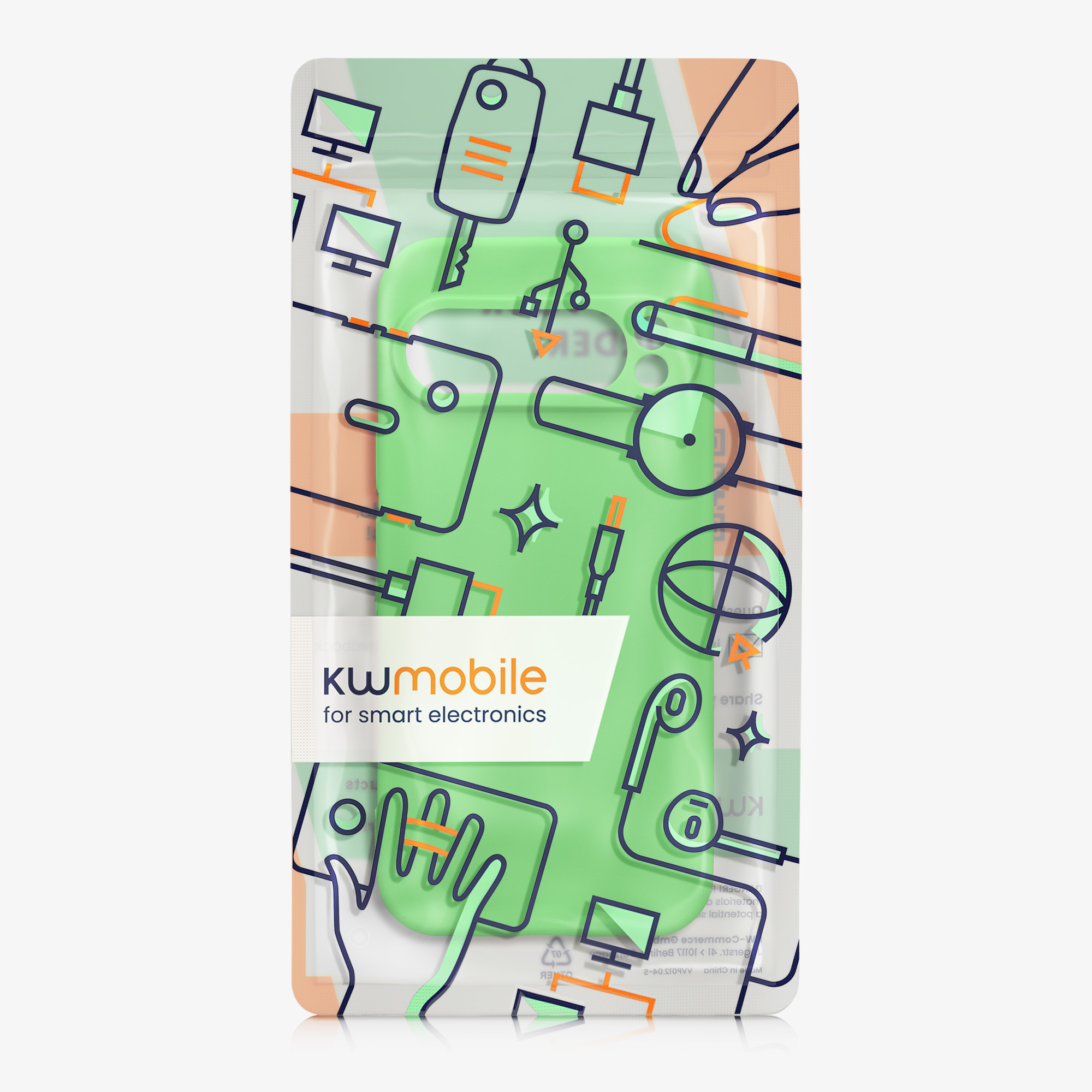 Kryt na mobil kwmobile pro Google Pixel 9 Pro / Google Pixel 9 - limetkově zelená