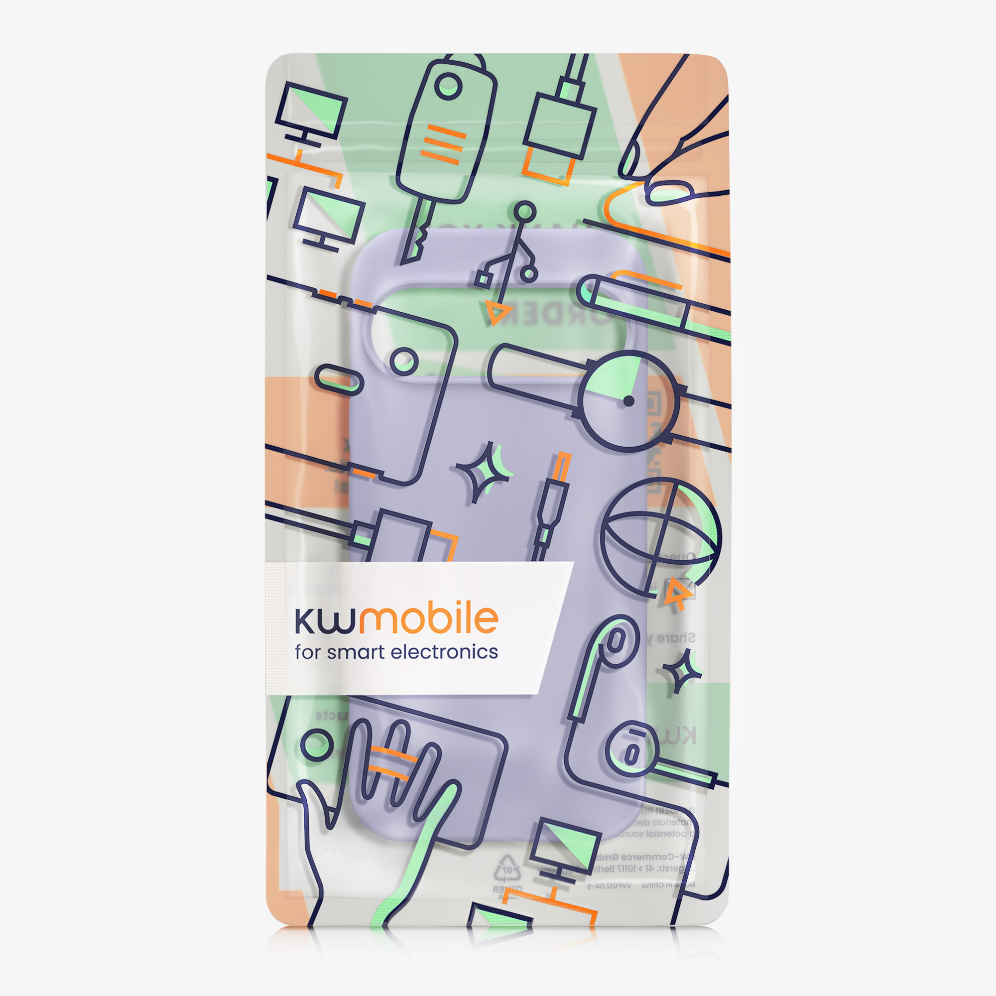 Kryt na mobil kwmobile pro Google Pixel 9 Pro / Google Pixel 9 - levandulová