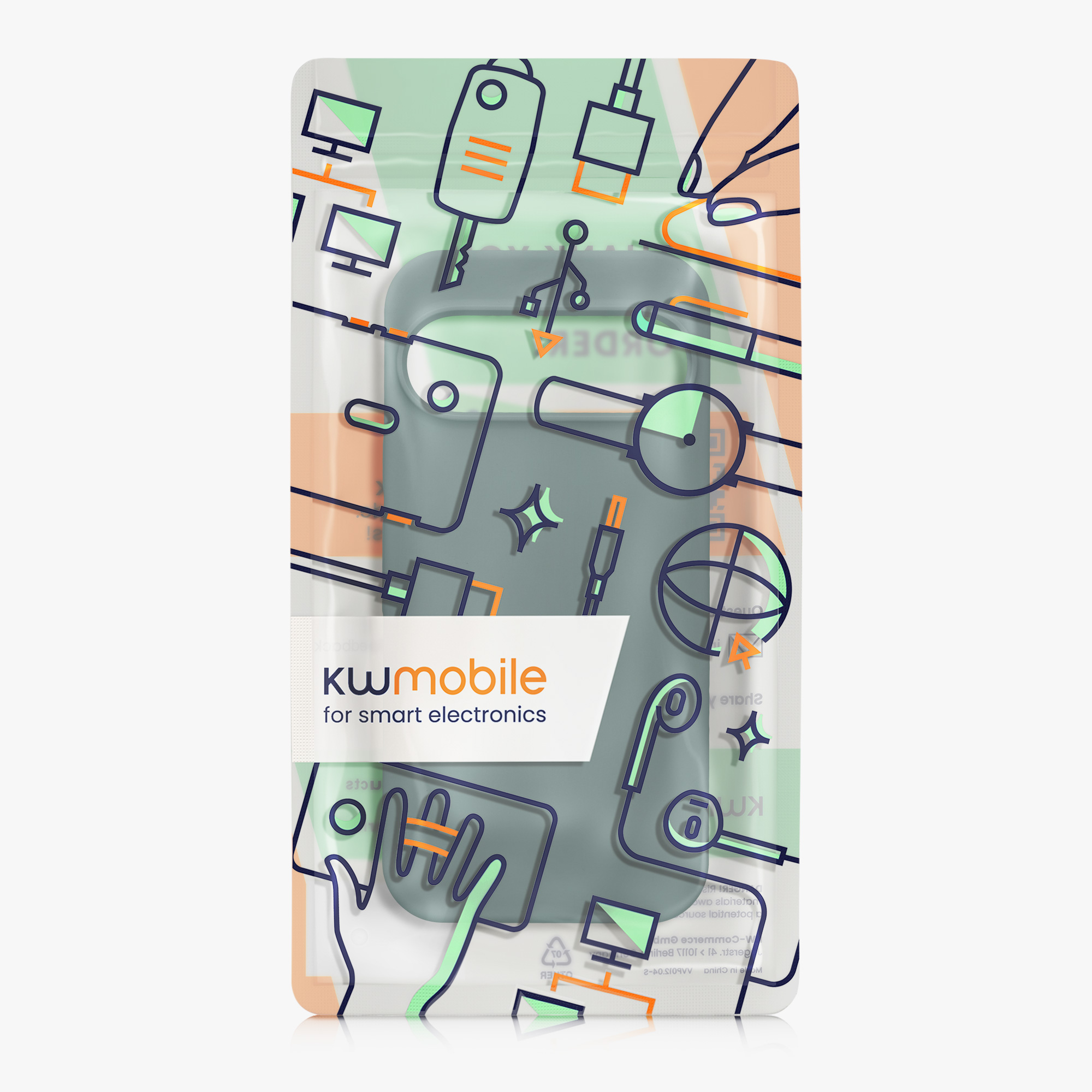 Kryt na mobil kwmobile pro Google Pixel 9 Pro / Google Pixel 9 - zelená