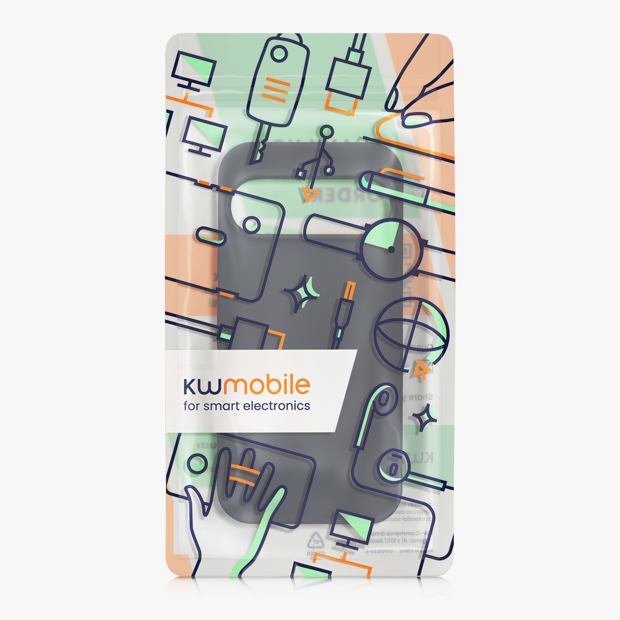 Kryt na mobil kwmobile pro Google Pixel 9 Pro / Google Pixel 9 - borůvkově modrá