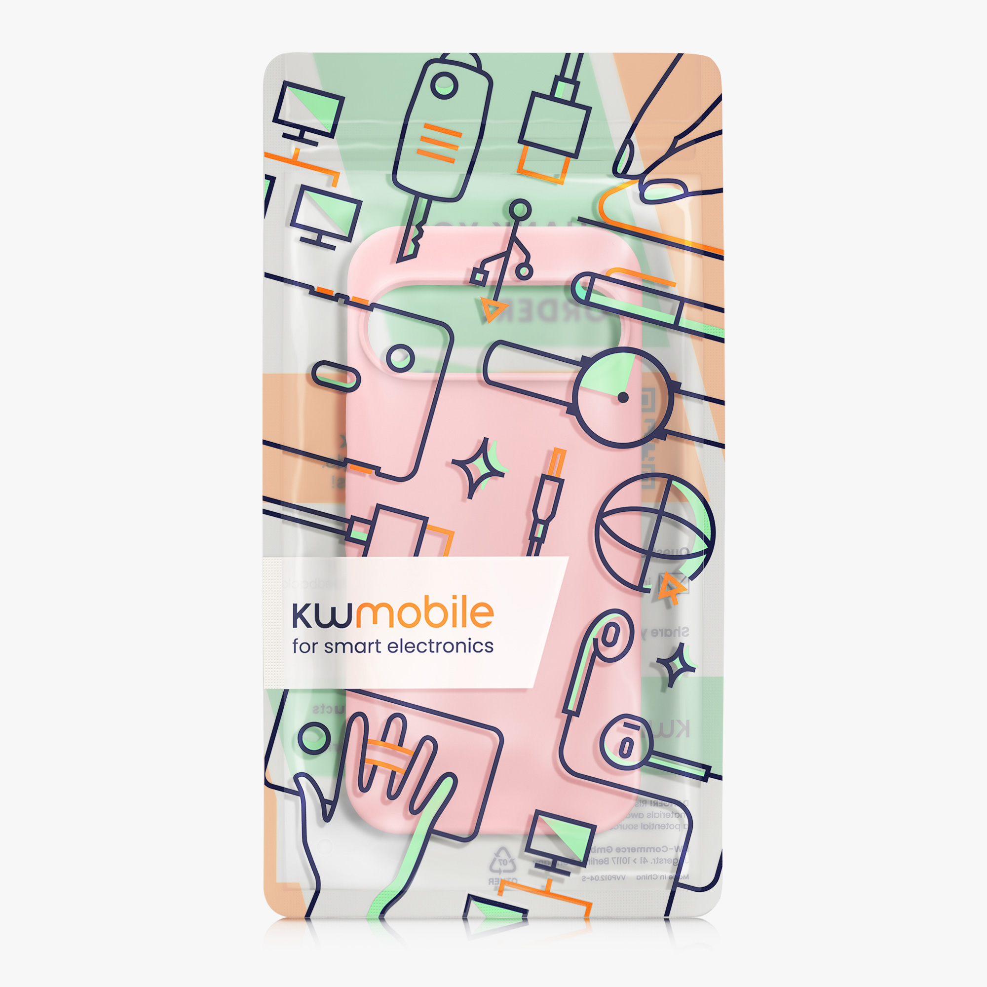Kryt na mobil kwmobile pro Google Pixel 9 Pro / Google Pixel 9 - růžová