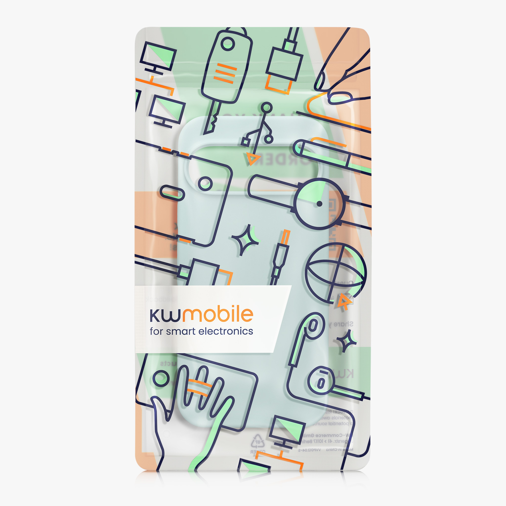 Kryt na mobil kwmobile pro Google Pixel 9 Pro / Google Pixel 9 - Wireless Charging Mint Matte