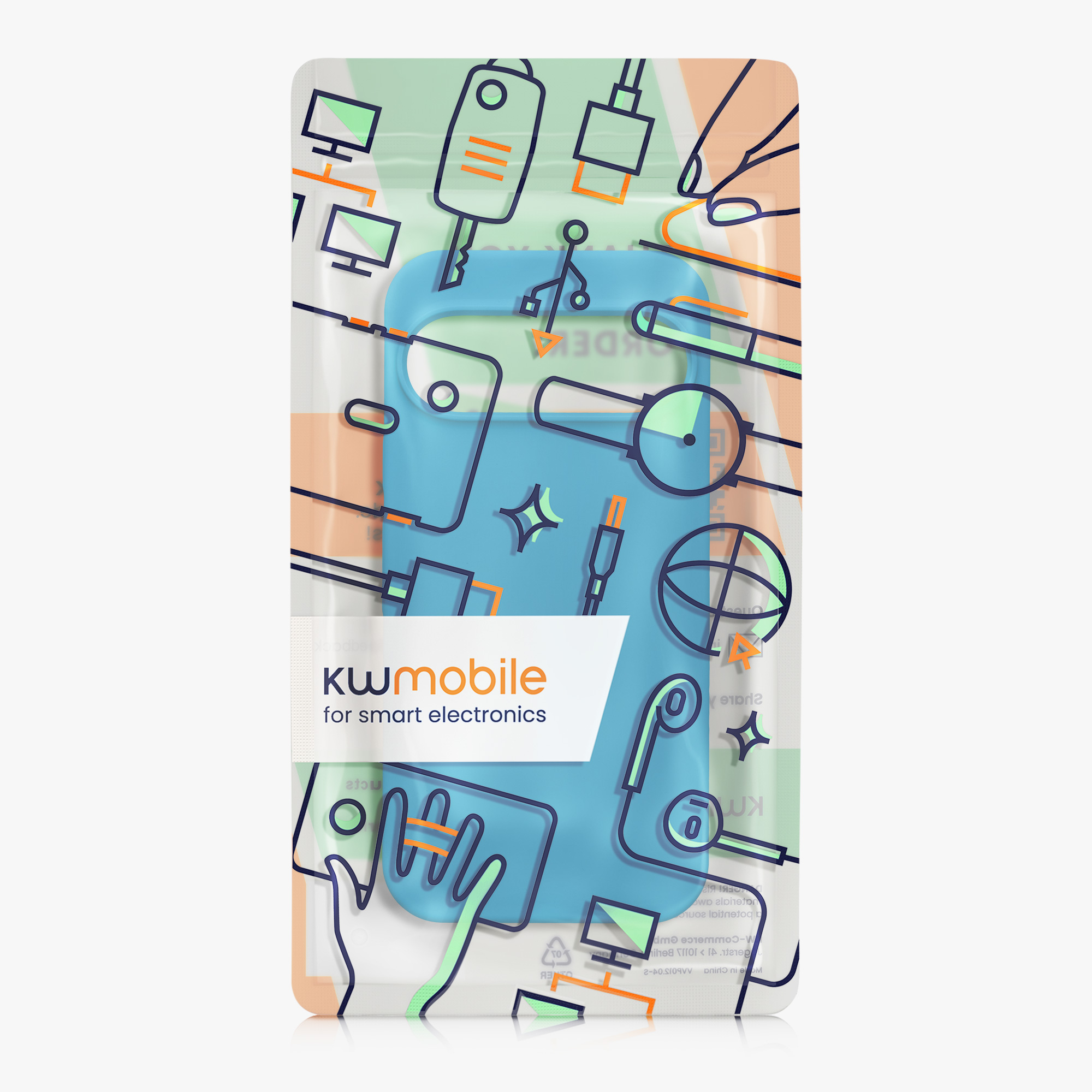 Kryt na mobil kwmobile pro Google Pixel 9 Pro / Google Pixel 9 - modrá