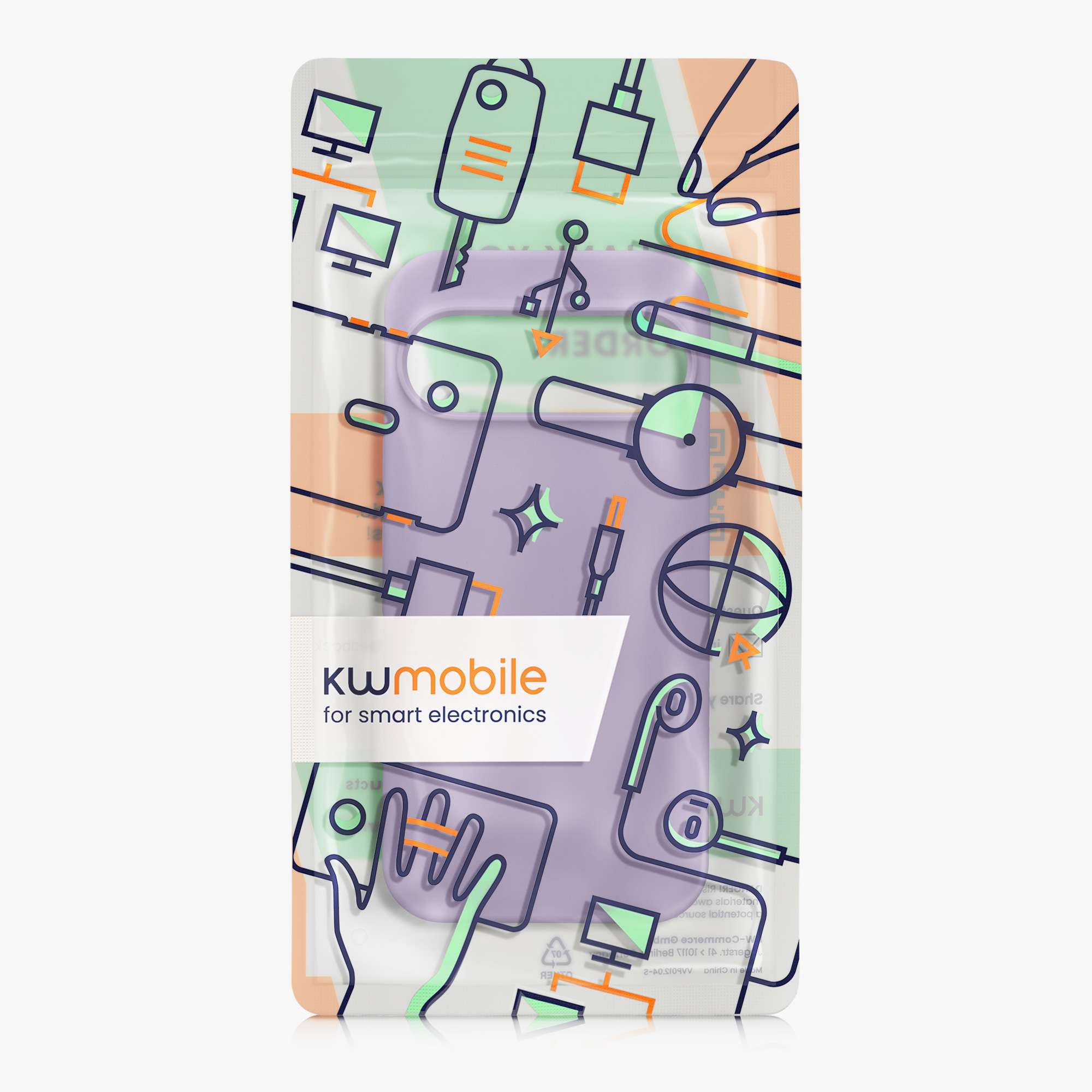 Kryt na mobil kwmobile pro Google Pixel 9 Pro / Google Pixel 9 - fialová