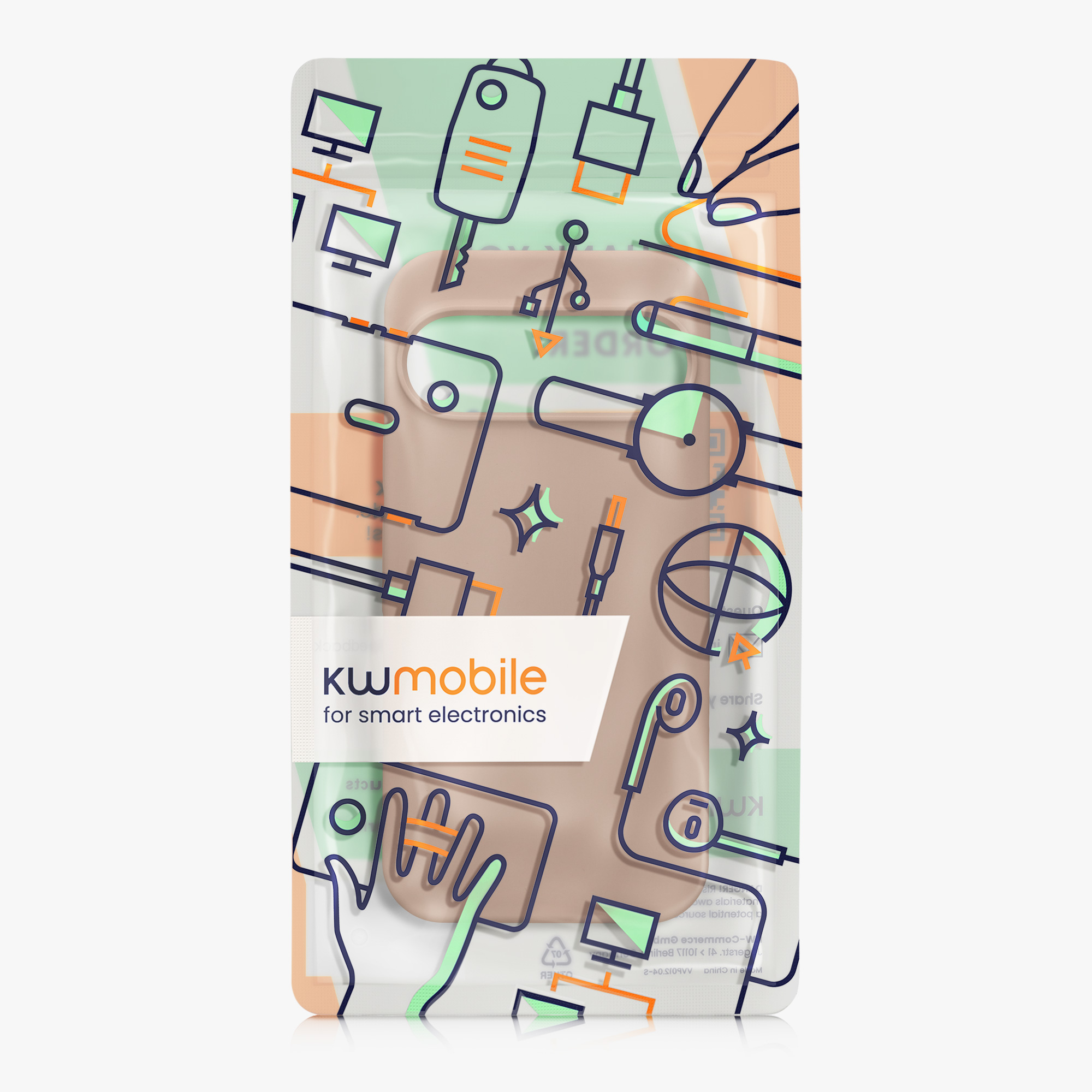 Kryt na mobil kwmobile pro Google Pixel 9 Pro / Google Pixel 9 - Wireless Charging Cappuccino