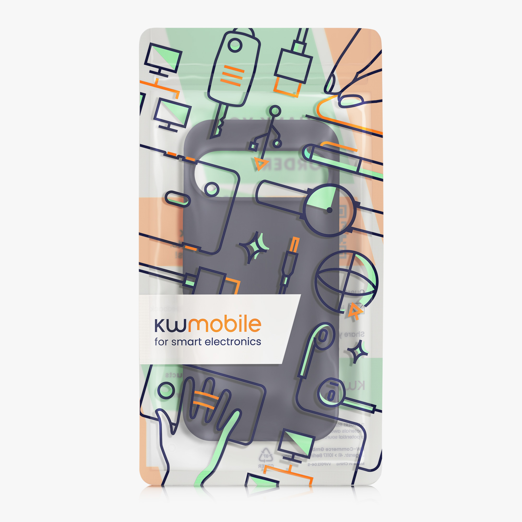 Kryt na mobil kwmobile pro Google Pixel 9 Pro / Google Pixel 9 - tmavě modrá Deep Ocean