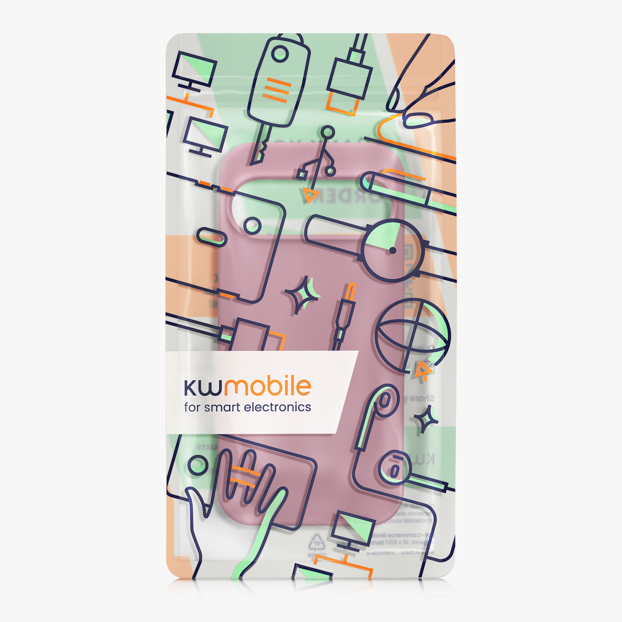 Kryt na mobil kwmobile pro Google Pixel 9 Pro / Google Pixel 9 - orchidejově fialová