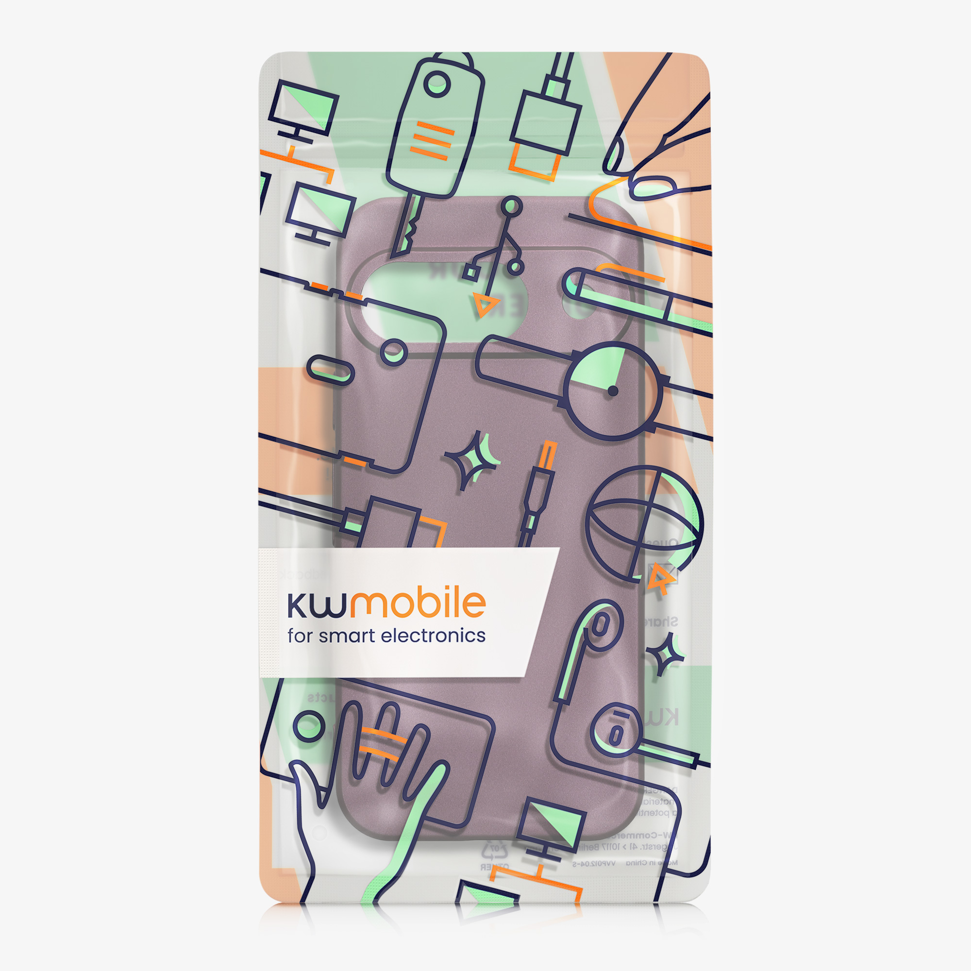 Kryt na mobil kwmobile pro Google Pixel 9 - levandulová
