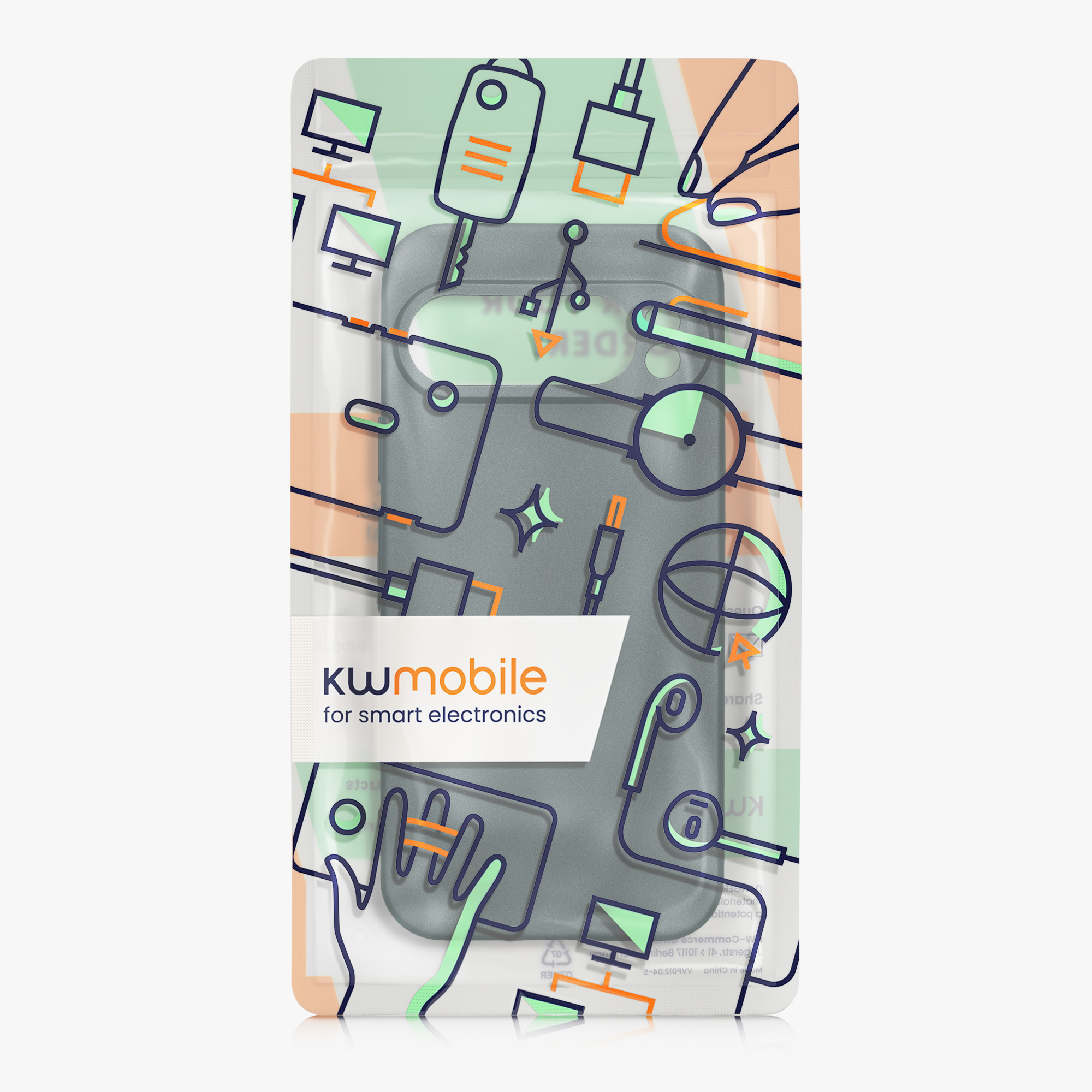 Kryt na mobil kwmobile pro Google Pixel 9 Pro / Google Pixel 9 - Metallic Teal