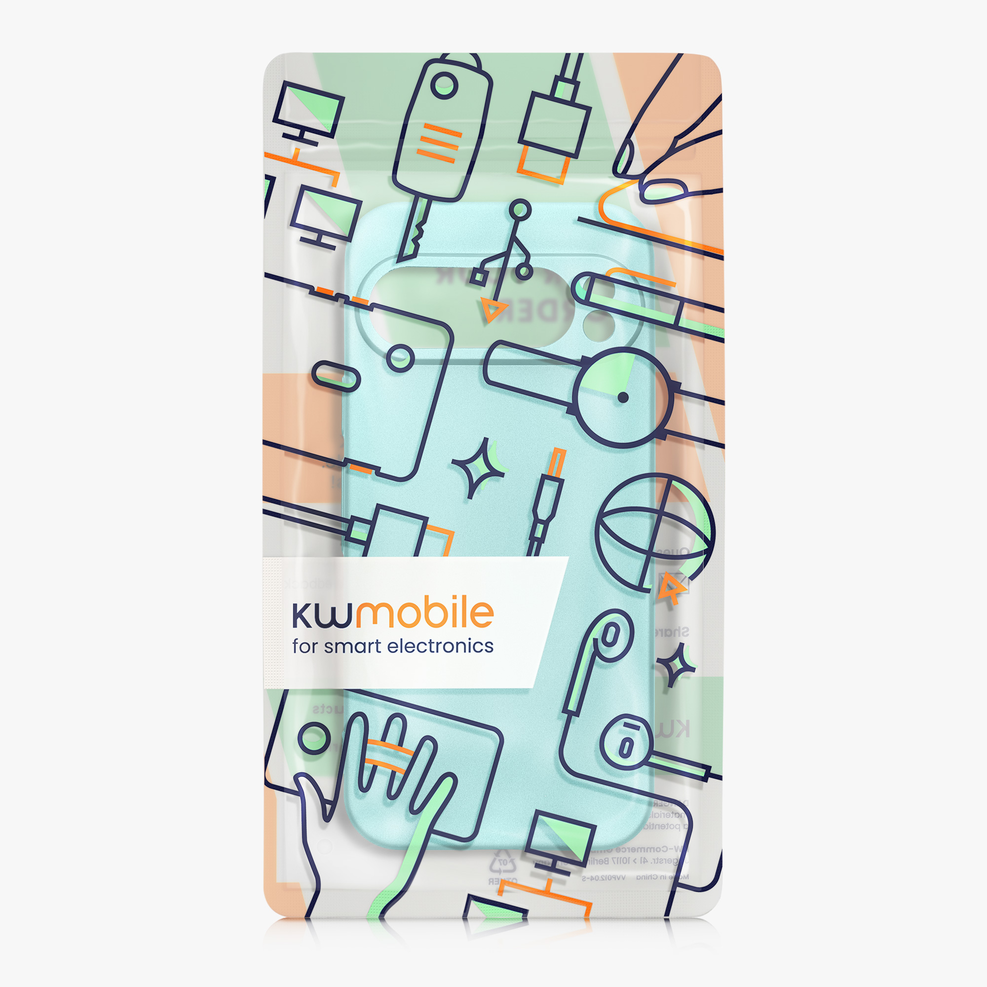 Kryt na mobil kwmobile pro Google Pixel 9 Pro / Google Pixel 9 - zelená