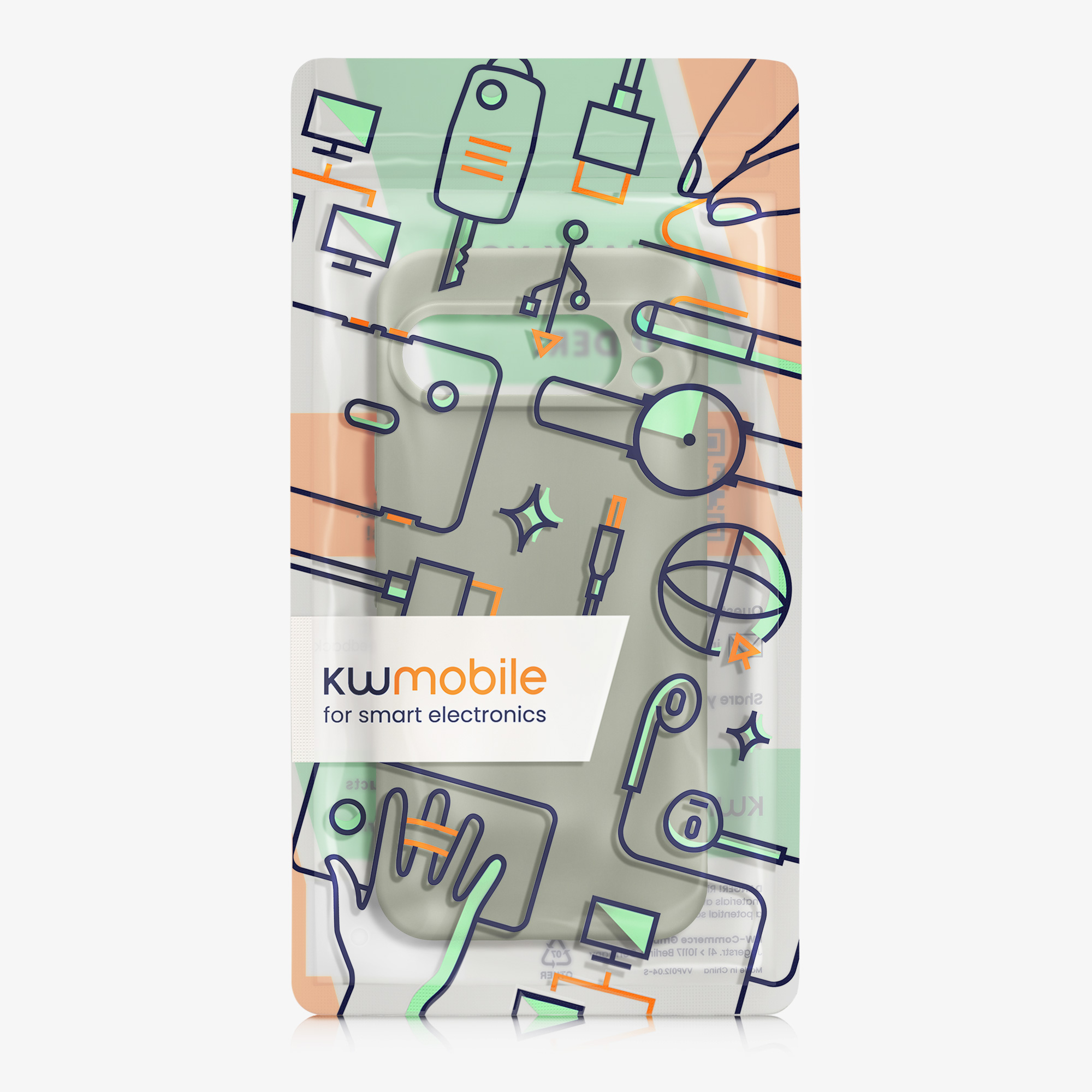 Kryt na mobil kwmobile pro Google Pixel 9 Pro XL / Google Pixel 9 Pro / Google Pixel 9 - šedozelená