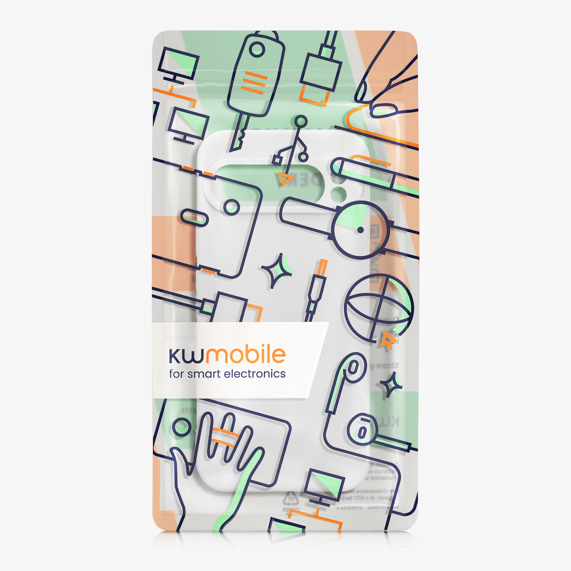 Silikonový kryt kwmobile pro Google Pixel 9 Pro XL - bílá matná