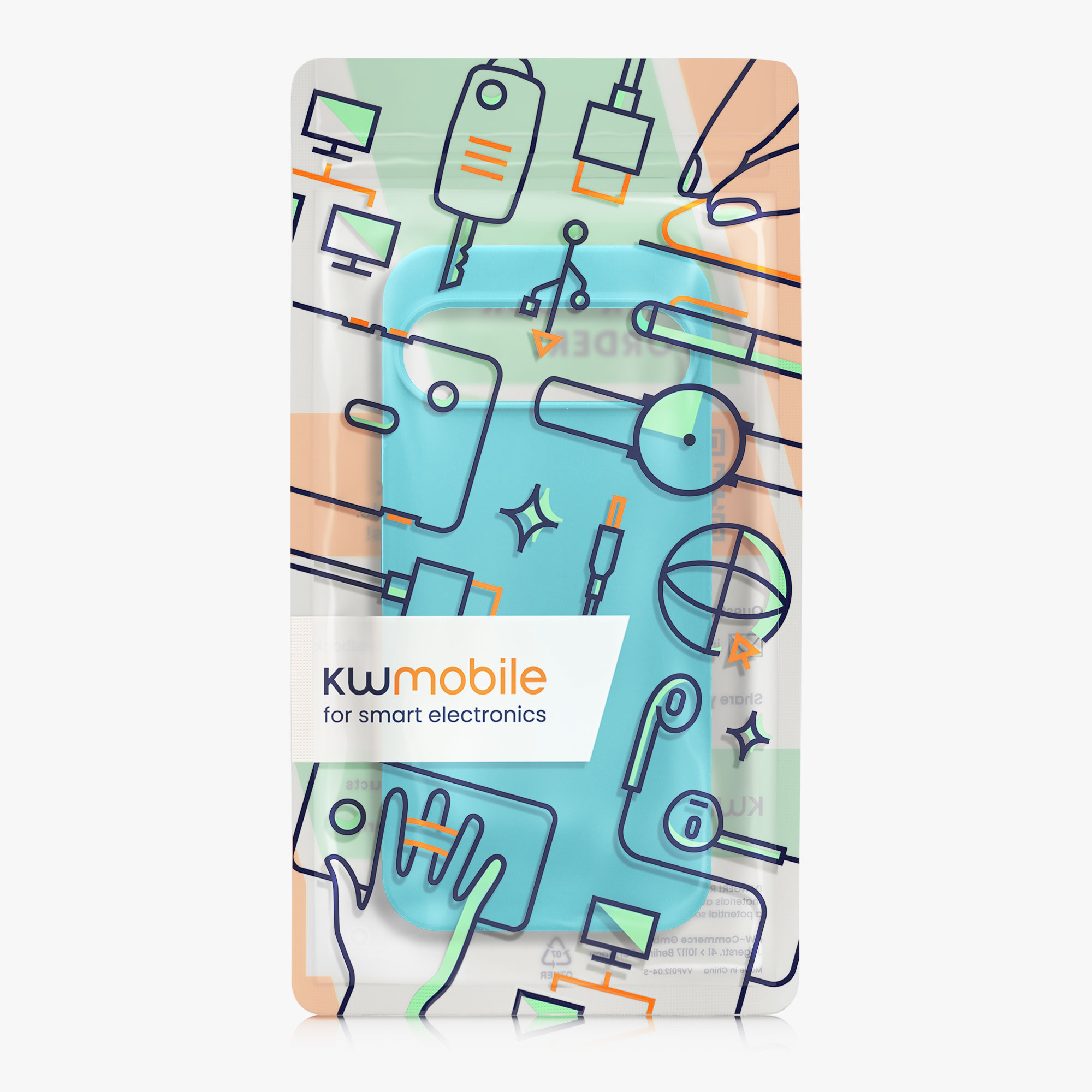 Silikonový kryt kwmobile pro Google Pixel 9 Pro XL - ledově modrá