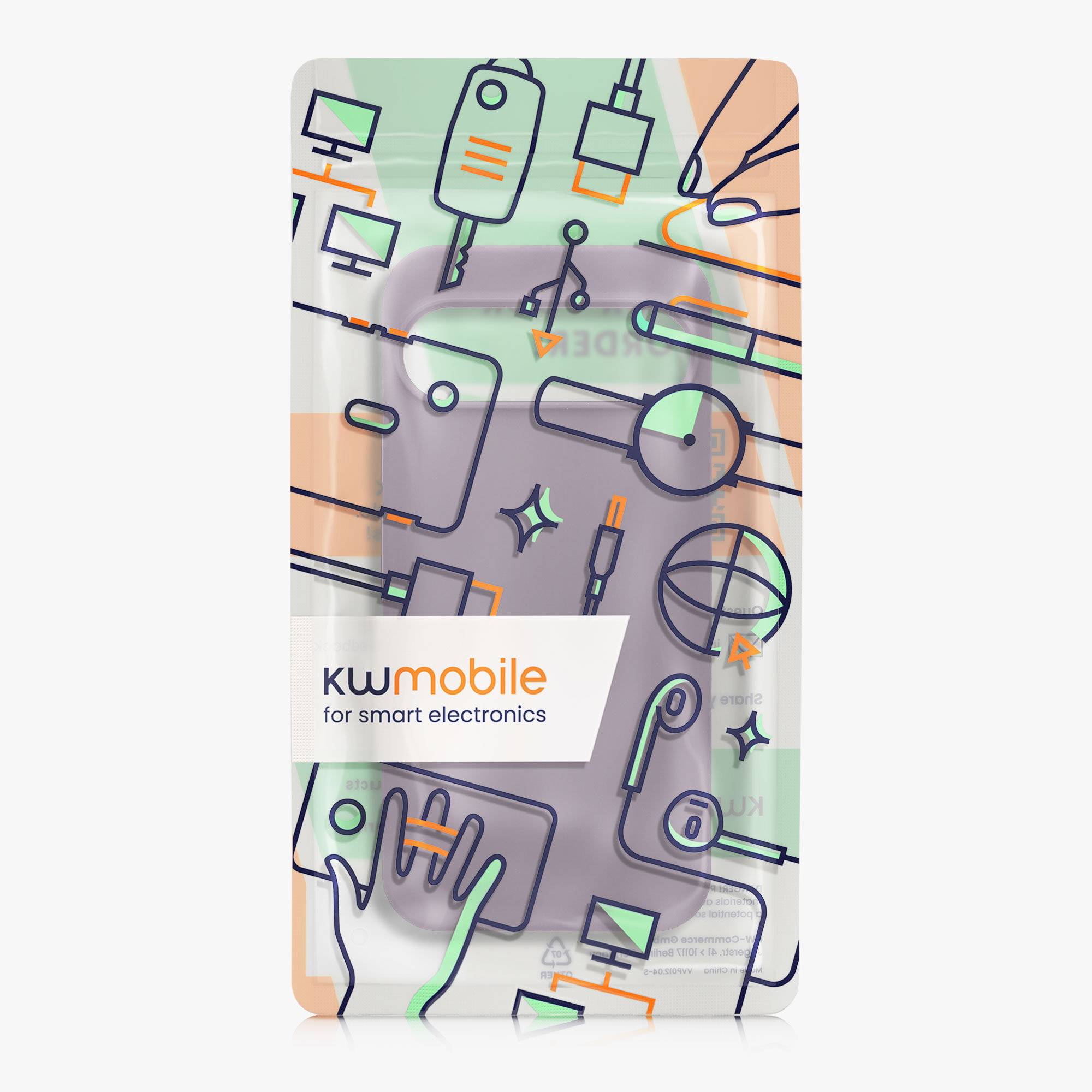 Silikonový kryt kwmobile pro Google Pixel 9 Pro XL - světle fialová