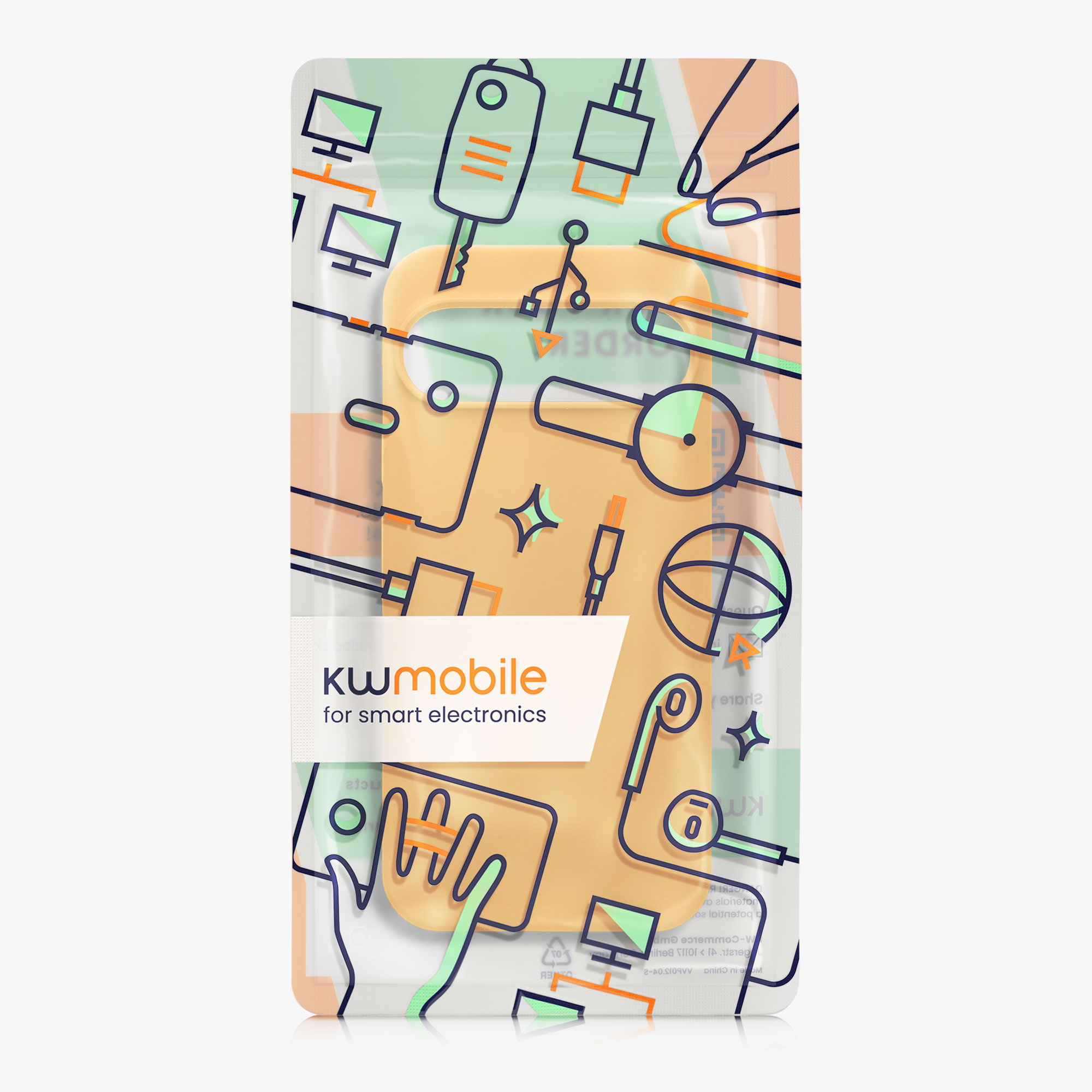Silikonový kryt kwmobile pro Google Pixel 9 Pro XL - mango