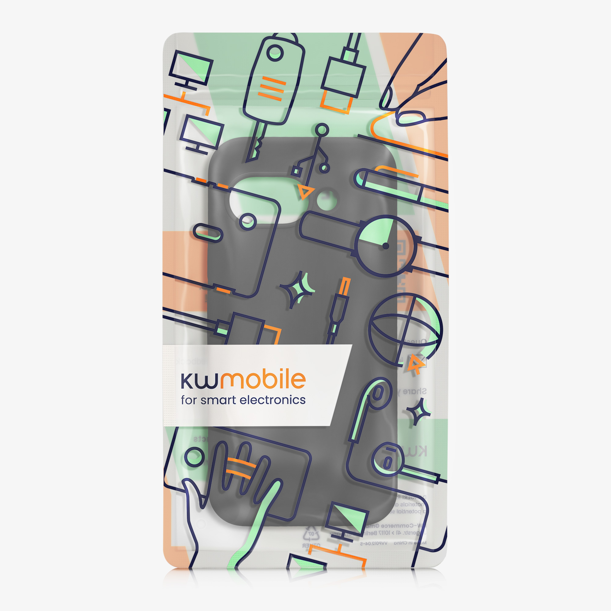 Silikonový kryt kwmobile pro Google Pixel 9a - černá