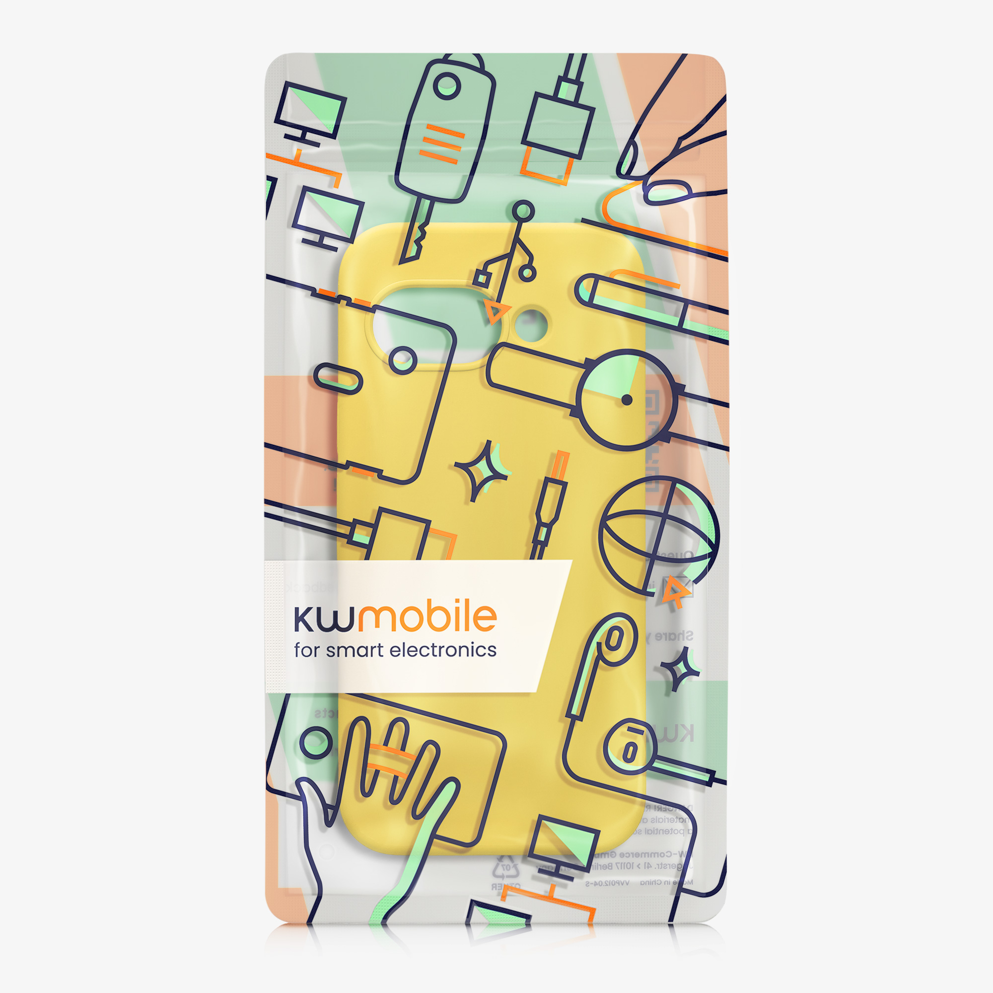 Silikonový kryt kwmobile pro Google Pixel 9a - zářivě žlutá