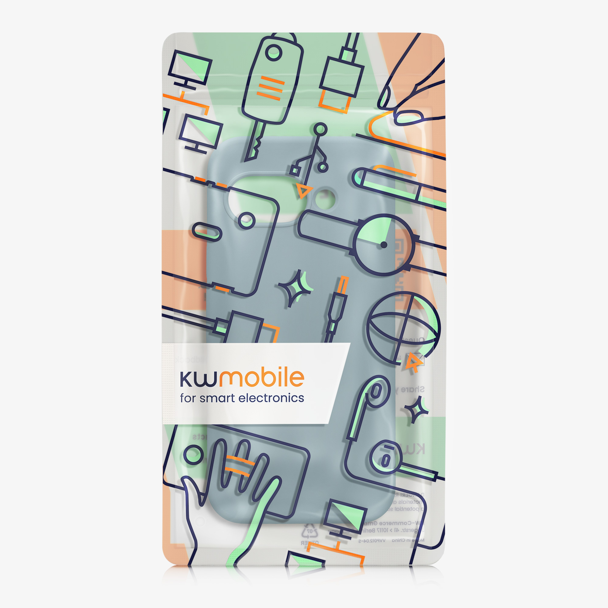 Silikonový kryt kwmobile pro Google Pixel 9a - kamenná