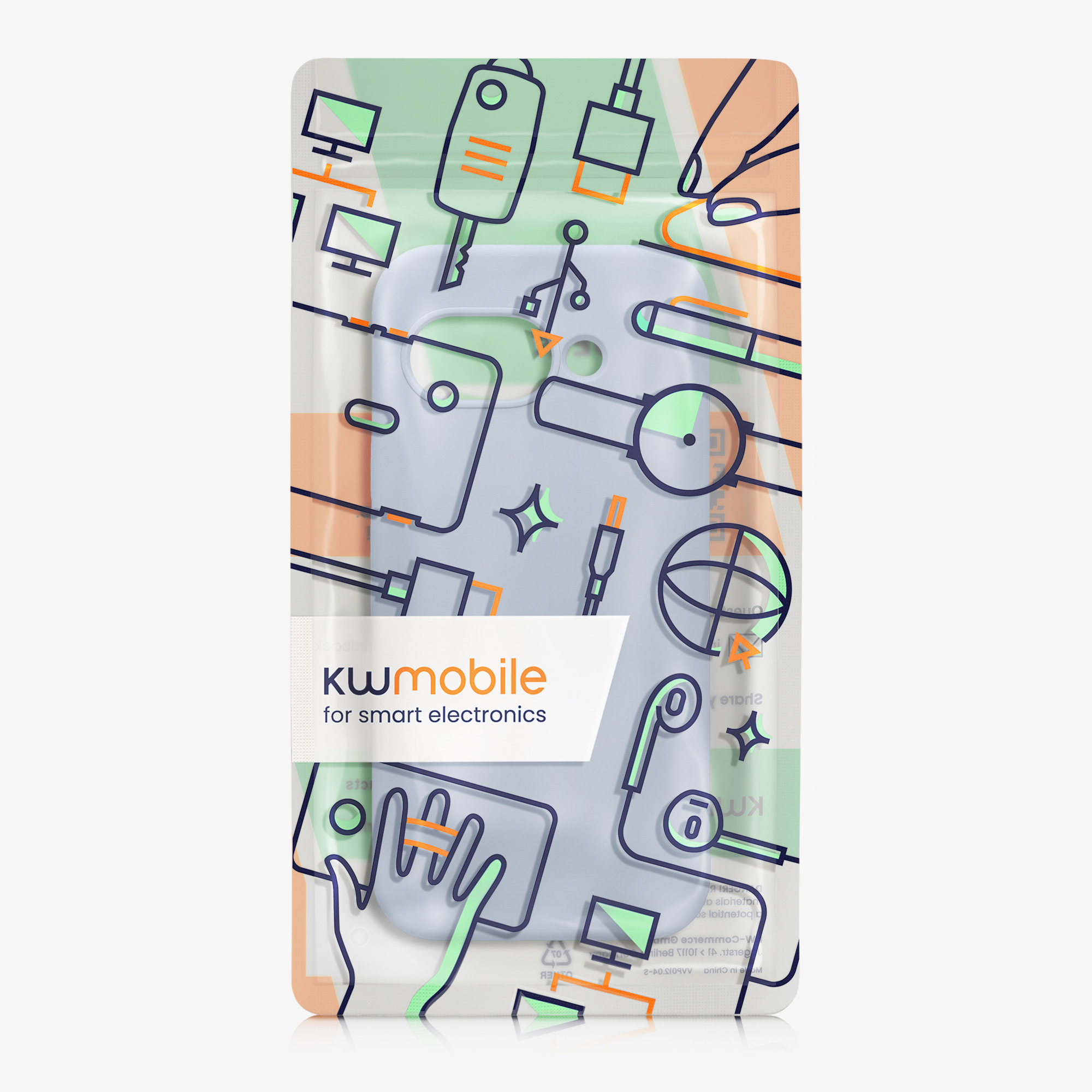Silikonový kryt kwmobile pro Google Pixel 9a - světle modrá matná