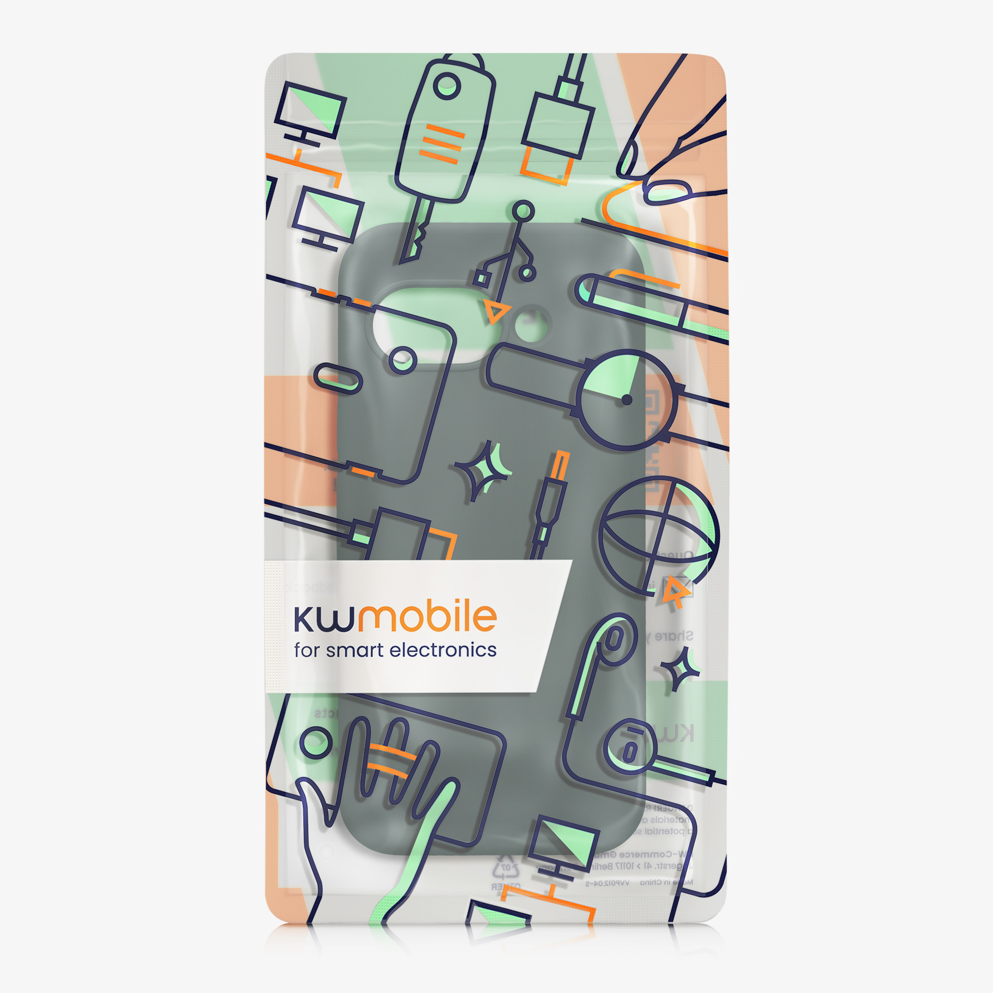 Silikonový kryt kwmobile pro Google Pixel 9a - modrozelená
