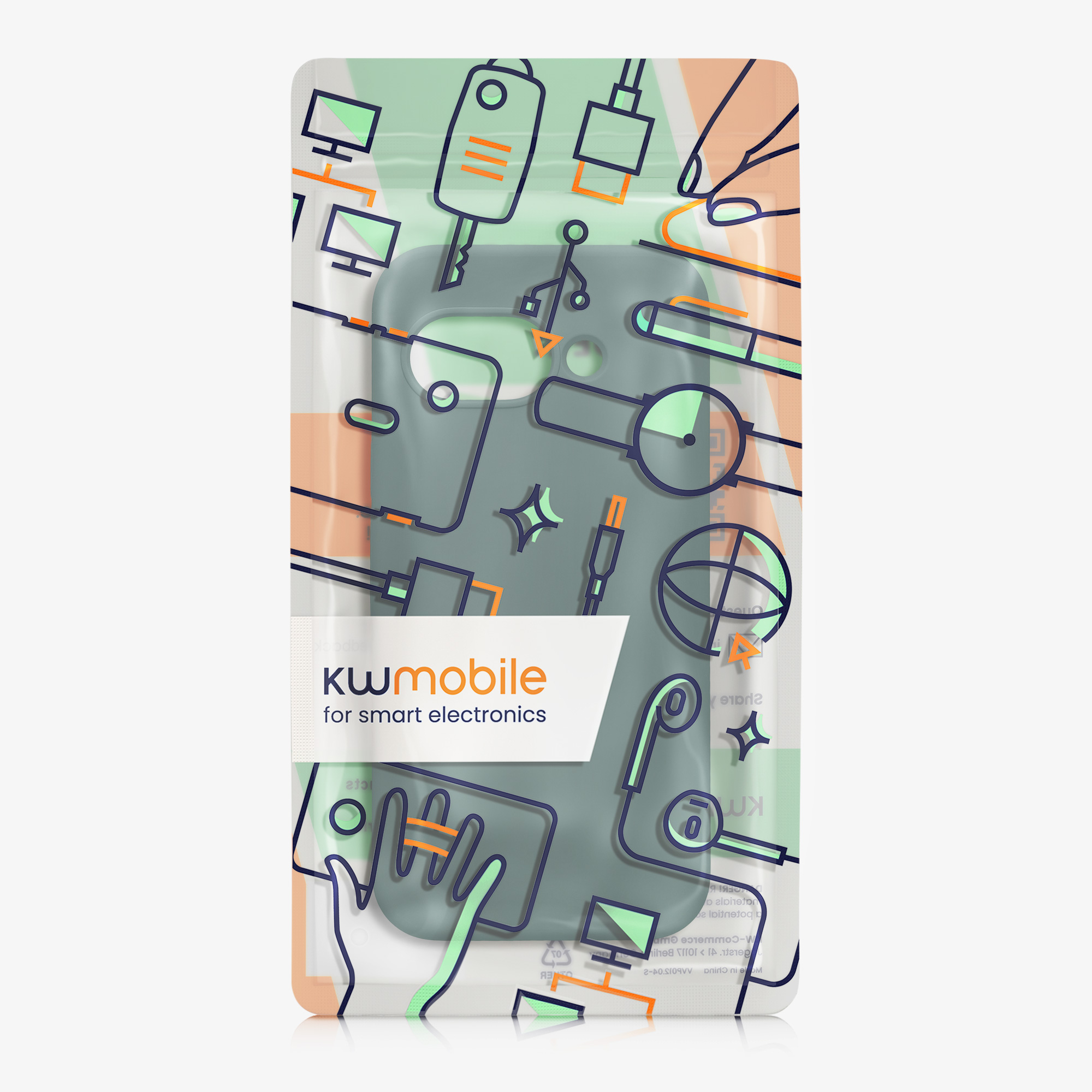 Silikonový kryt kwmobile pro Google Pixel 9a - lesní zelená