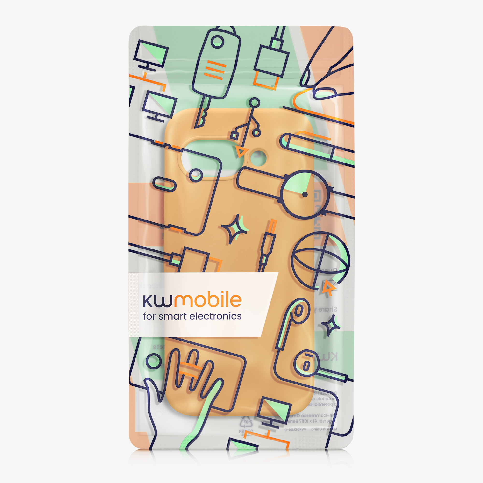 Silikonový kryt kwmobile pro Google Pixel 9a - mango