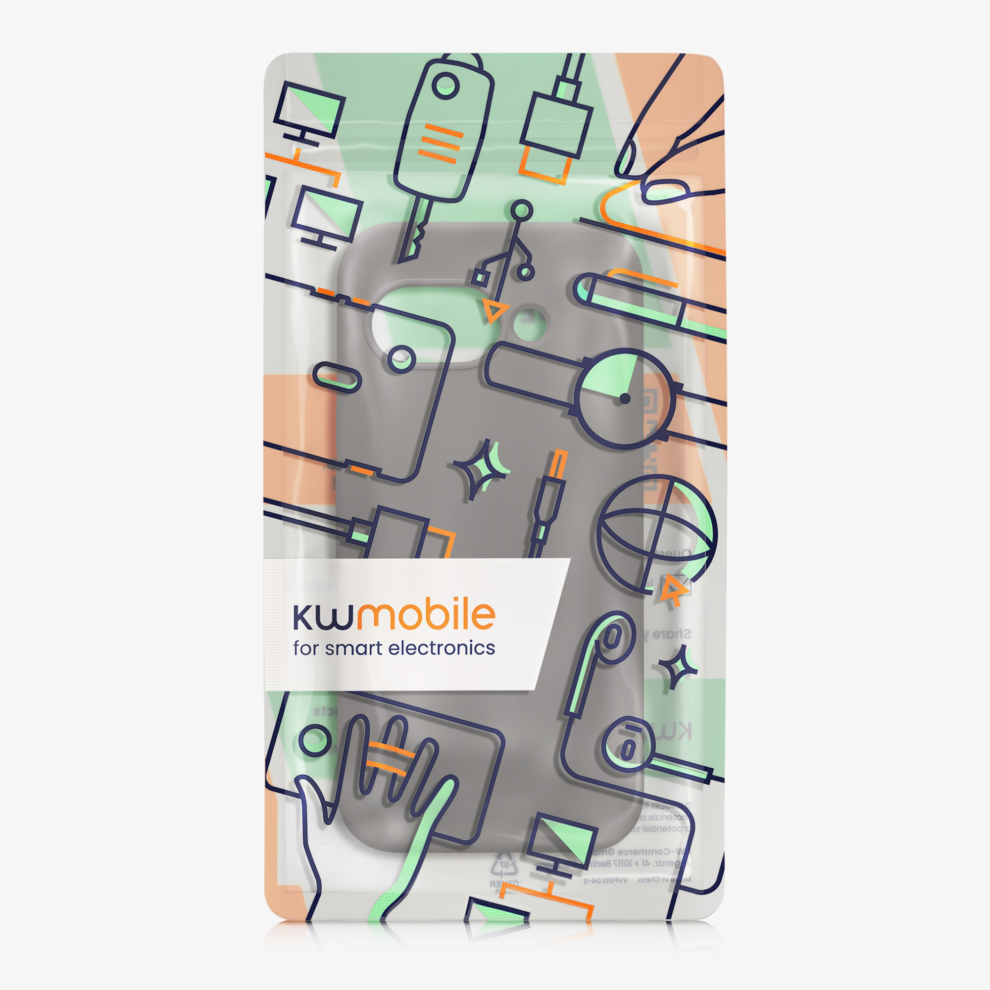 Silikonový kryt kwmobile pro Google Pixel 9a - šedobéžová