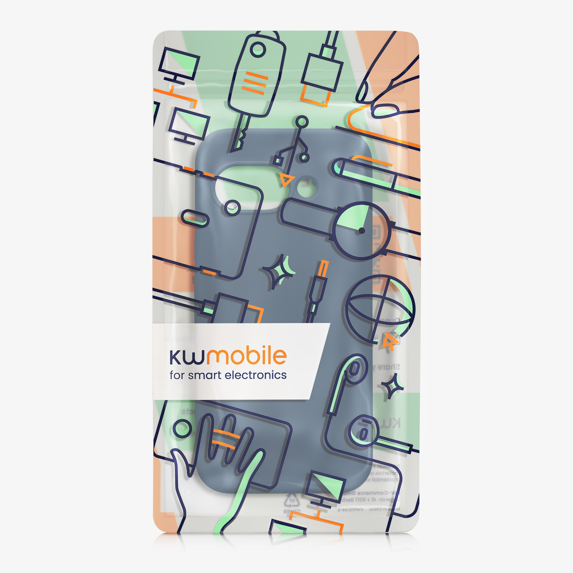 Silikonový kryt kwmobile pro Google Pixel 9a - námořnická modrá