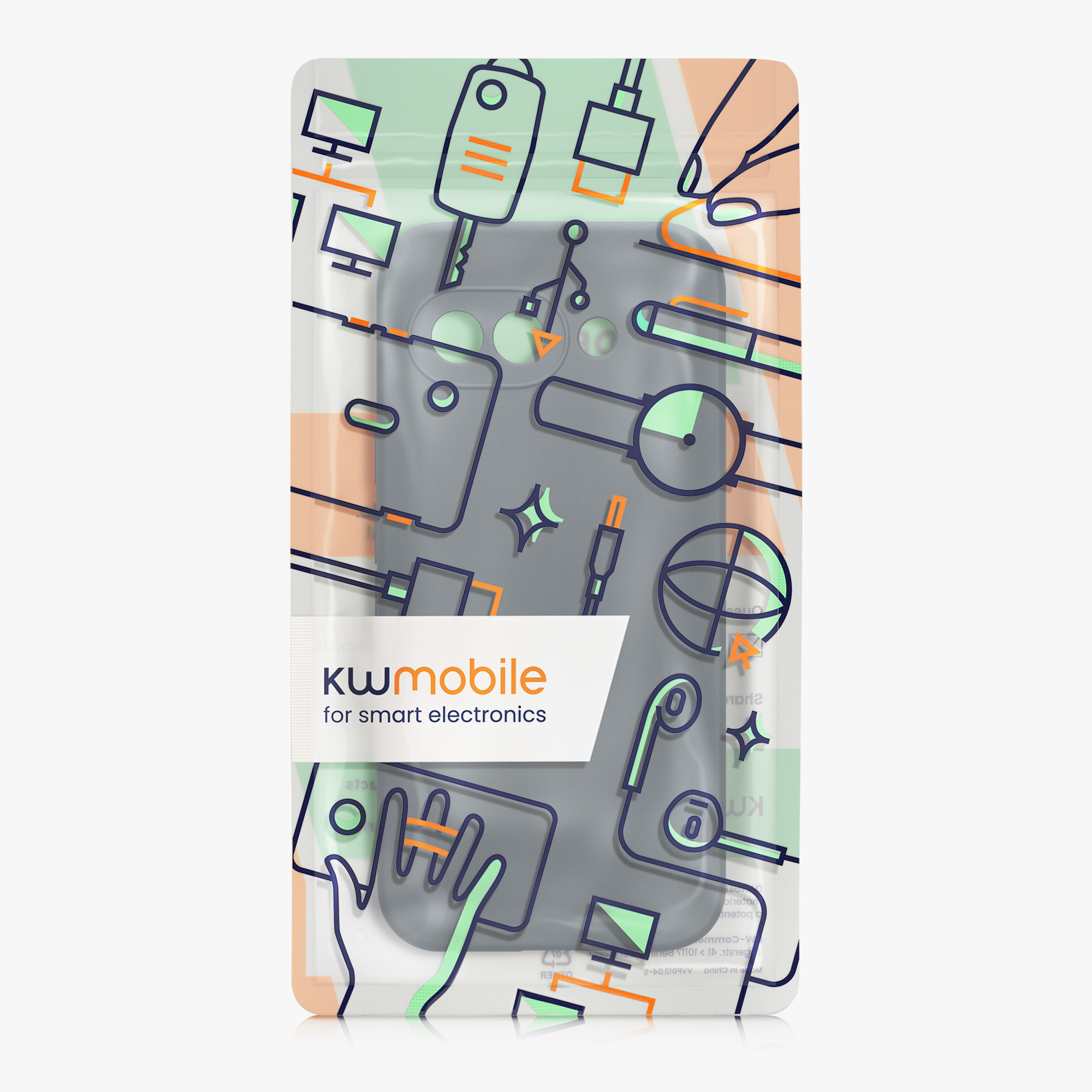 Silikonový kryt kwmobile pro Google Pixel 9a - tmavě šedá